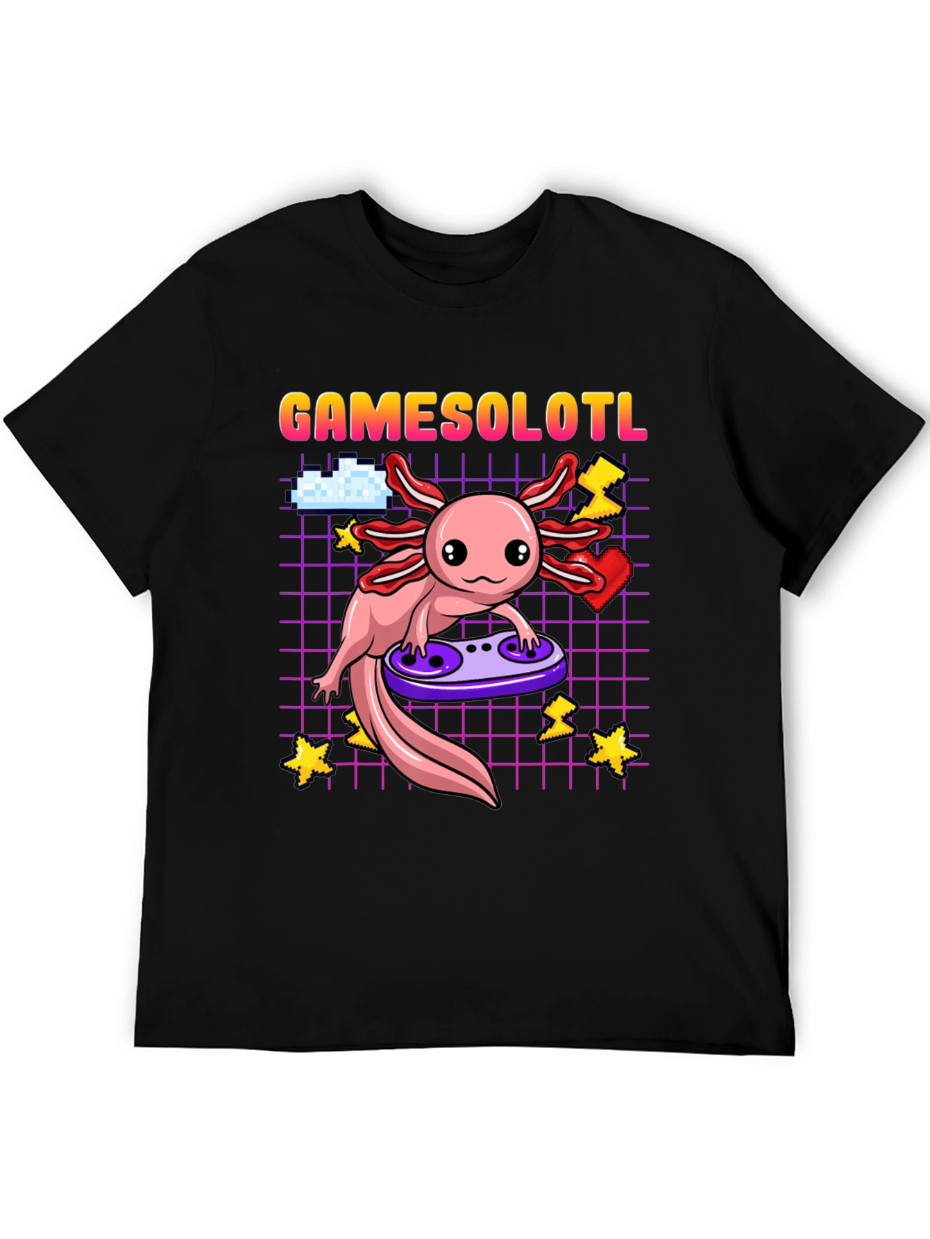 Gamesolotl T-Shirt Axolotl Gamer