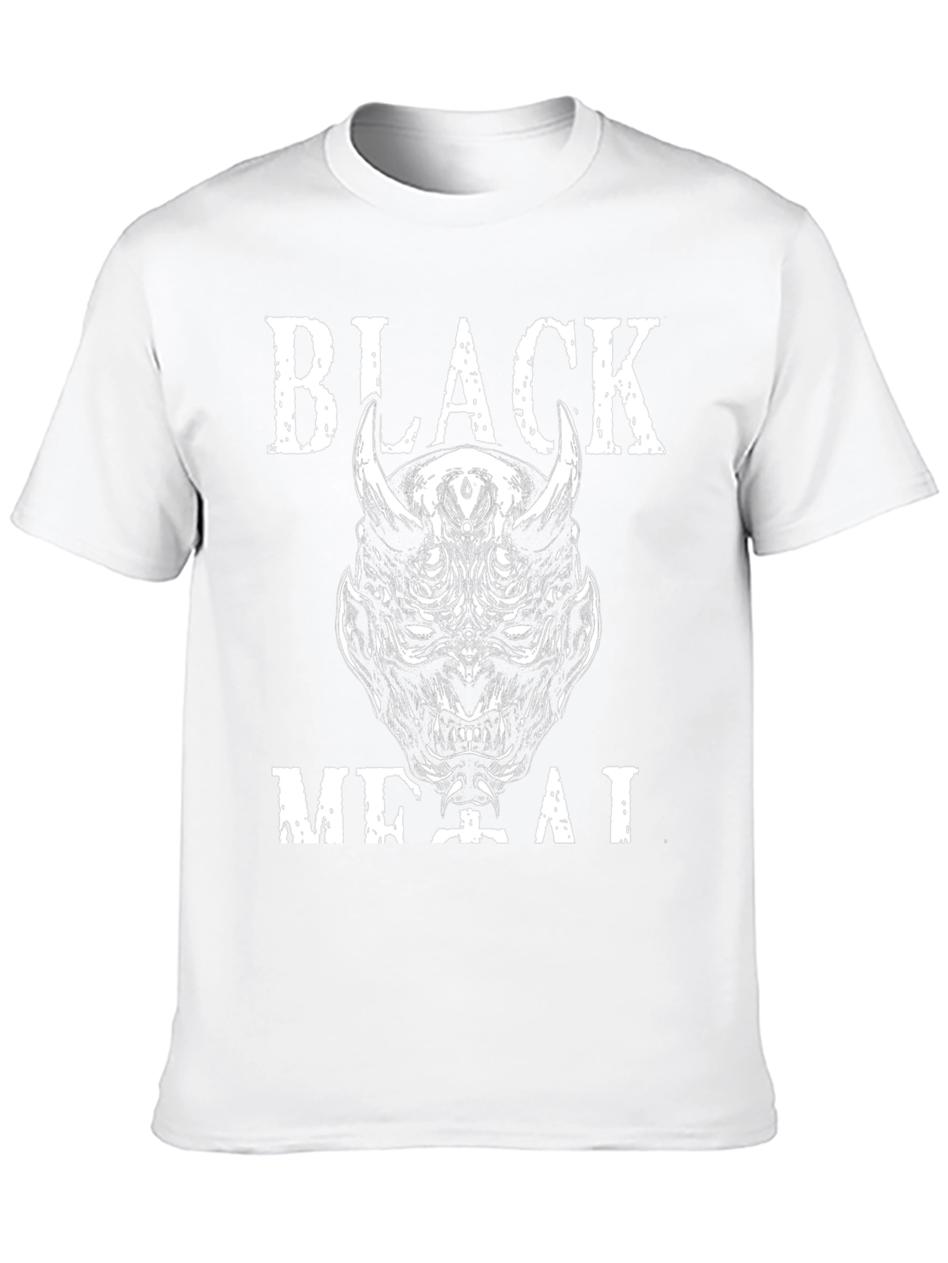 Black Metal Graphic Tee - Devil Design