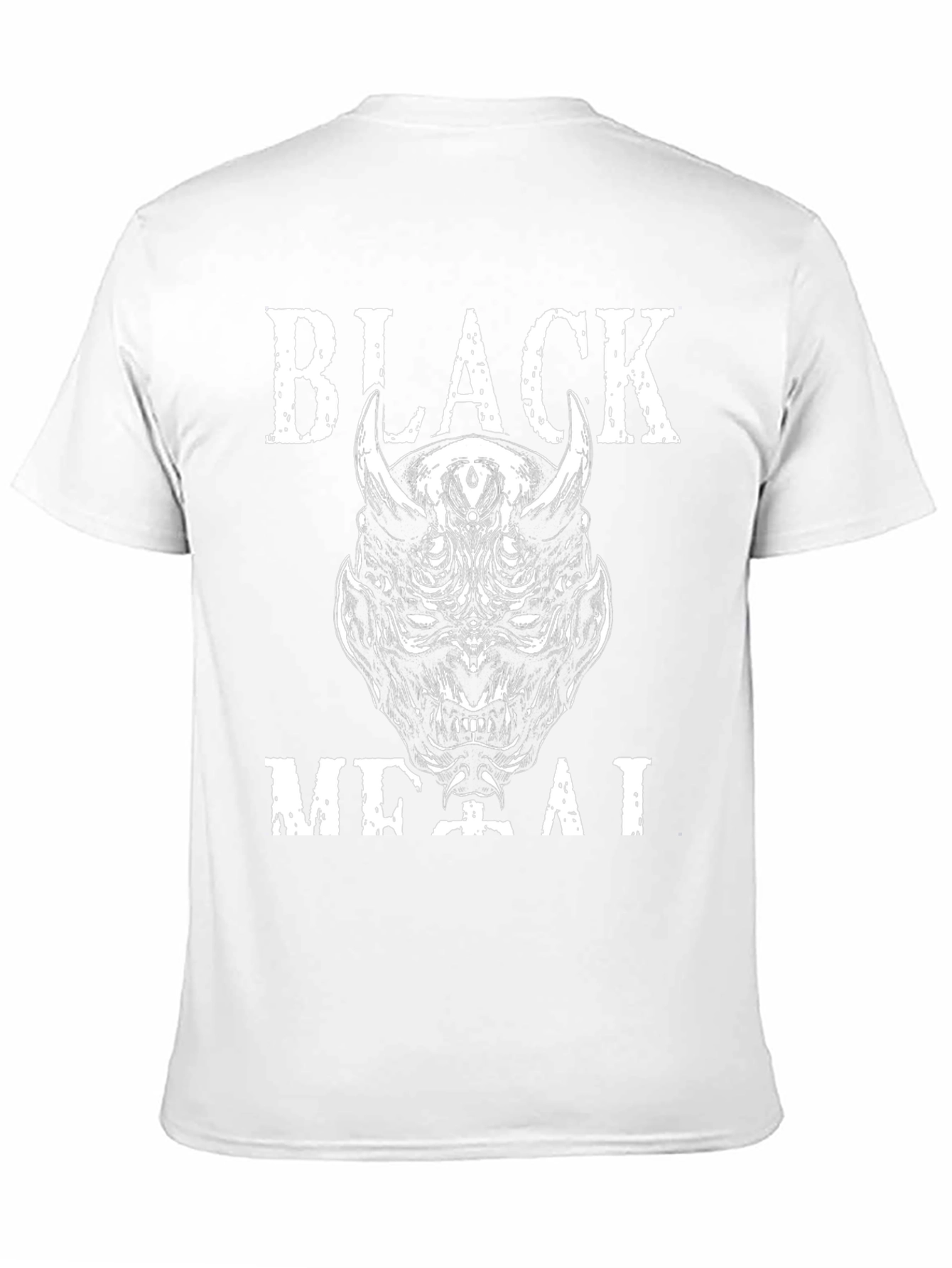 Black Metal Graphic Tee - Devil Design
