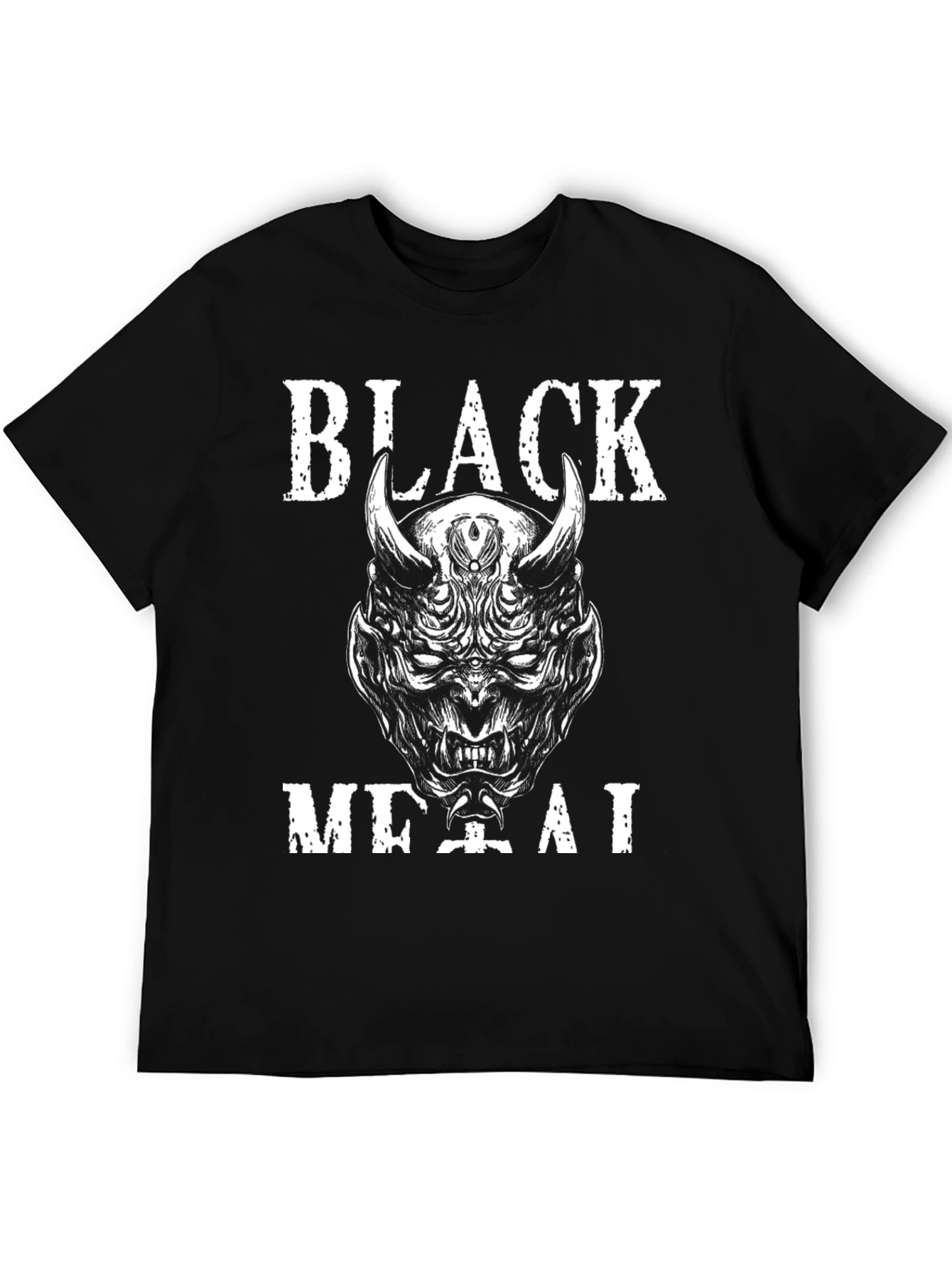 Black Metal Graphic Tee - Devil Design