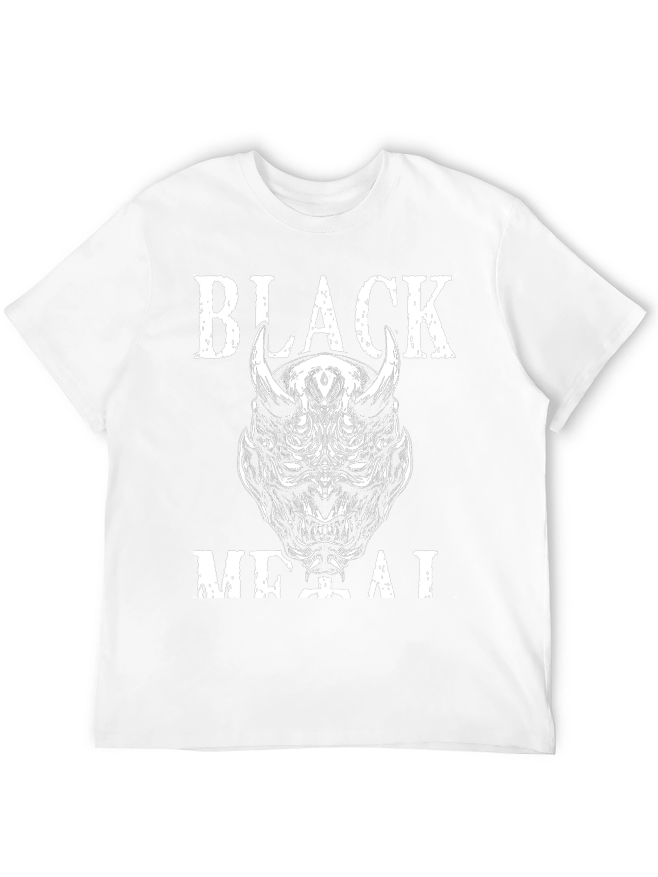 Black Metal Graphic Tee - Devil Design