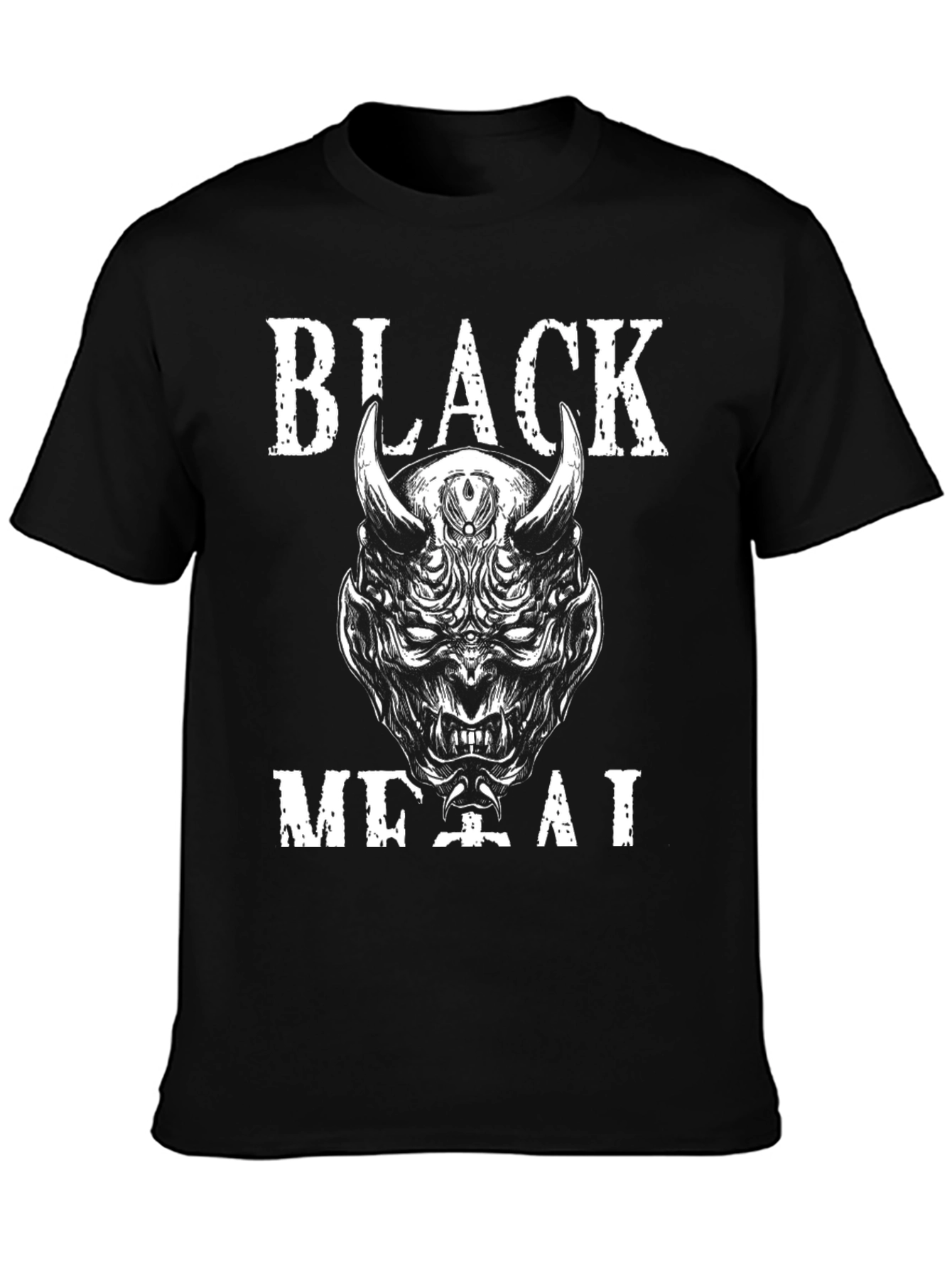 Black Metal Graphic Tee - Devil Design