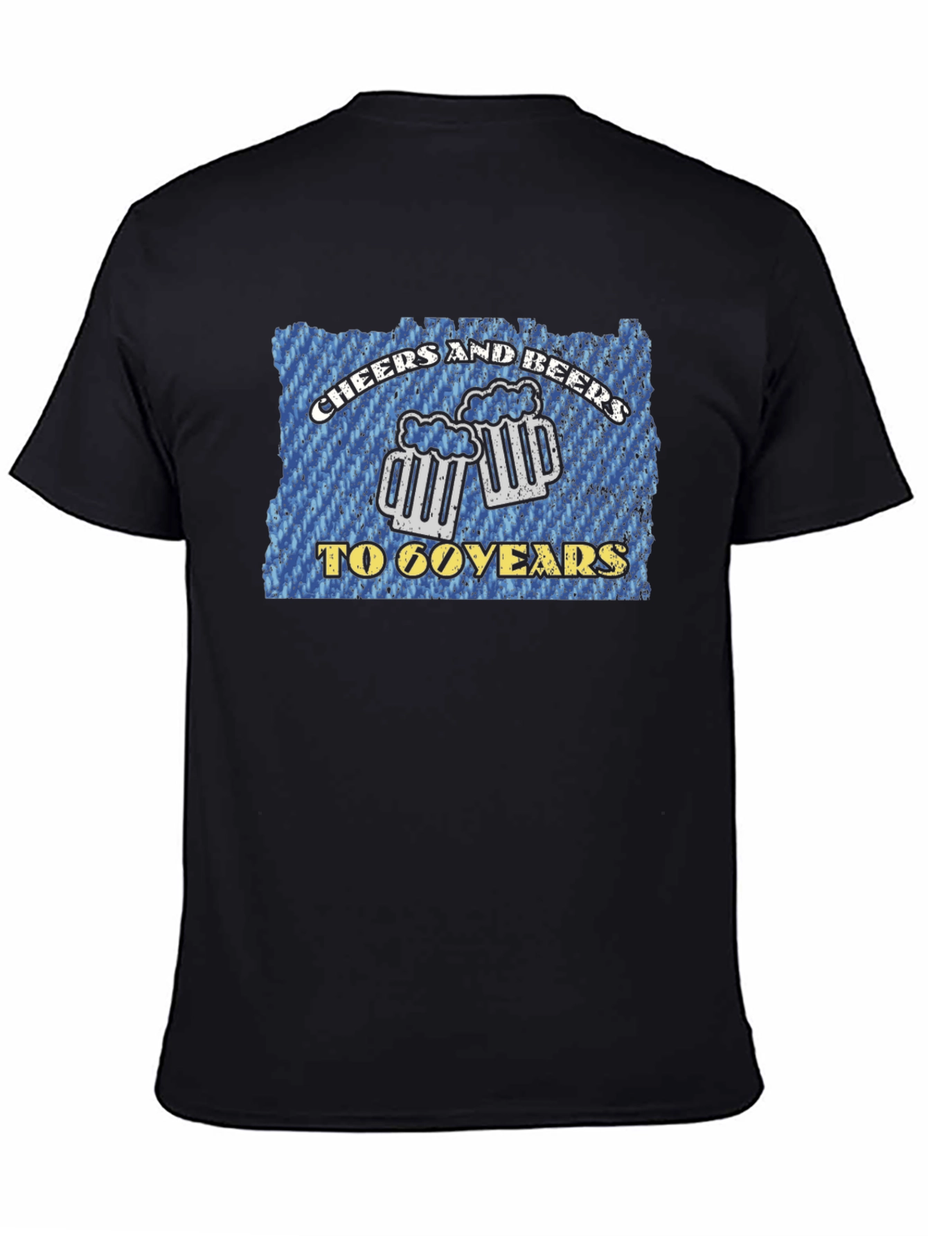 Cheers and Beers to 60 Years Black T-Shirt