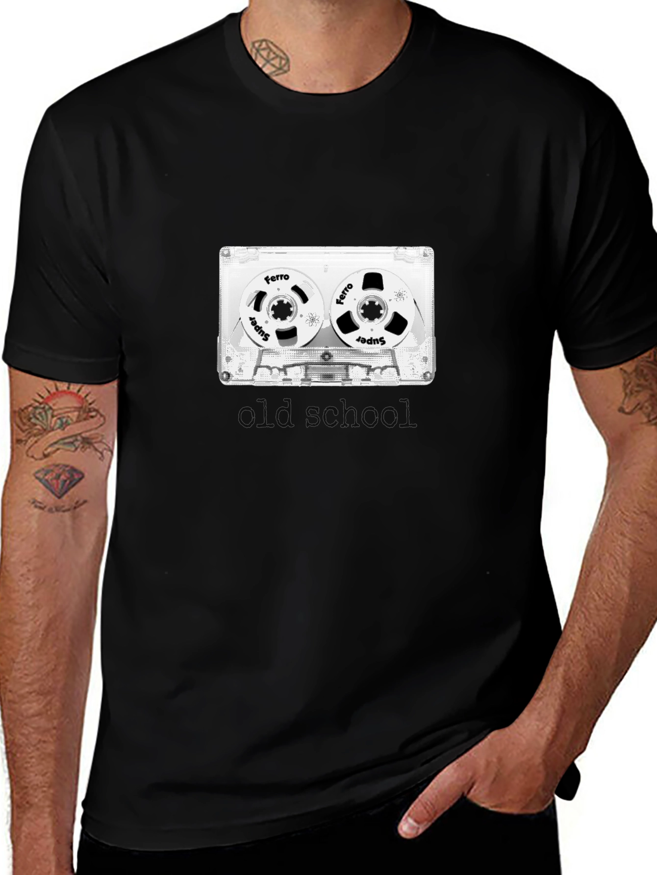 Retro Cassette Tape Graphic T-Shirt - Old School Cool