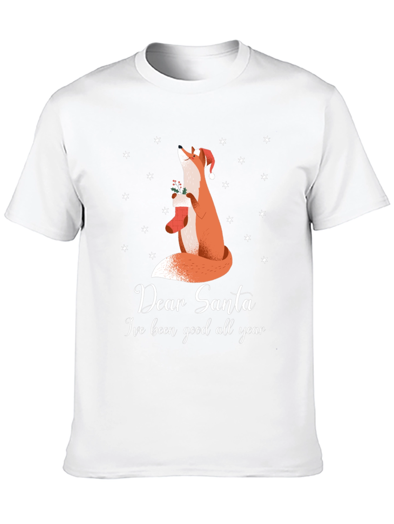 Dear Santa Fox Christmas T-Shirt - Good All Year