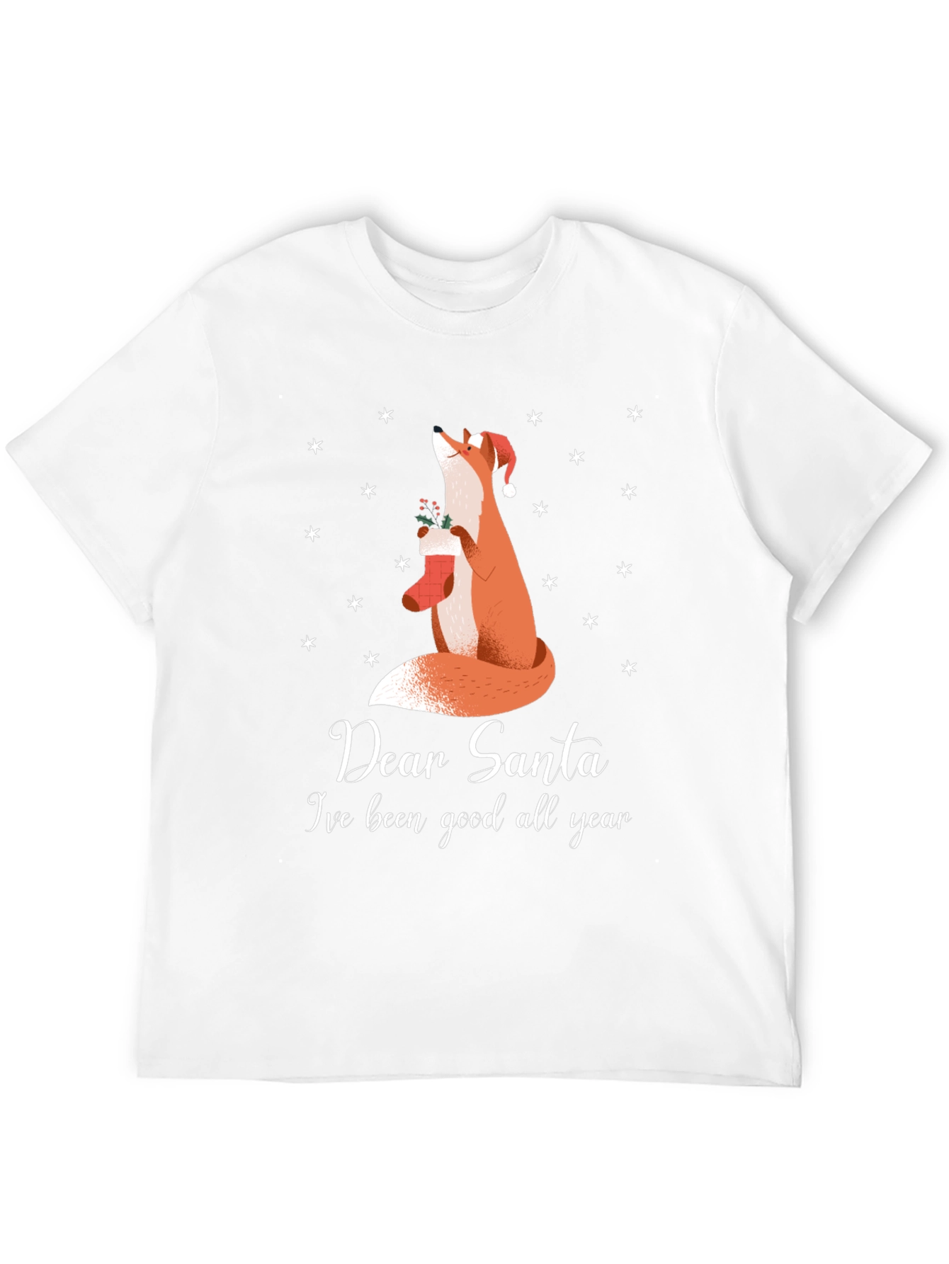 Dear Santa Fox Christmas T-Shirt - Good All Year