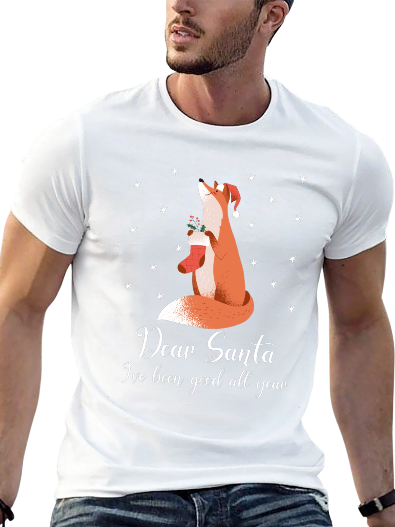 Dear Santa Fox Christmas T-Shirt - Good All Year
