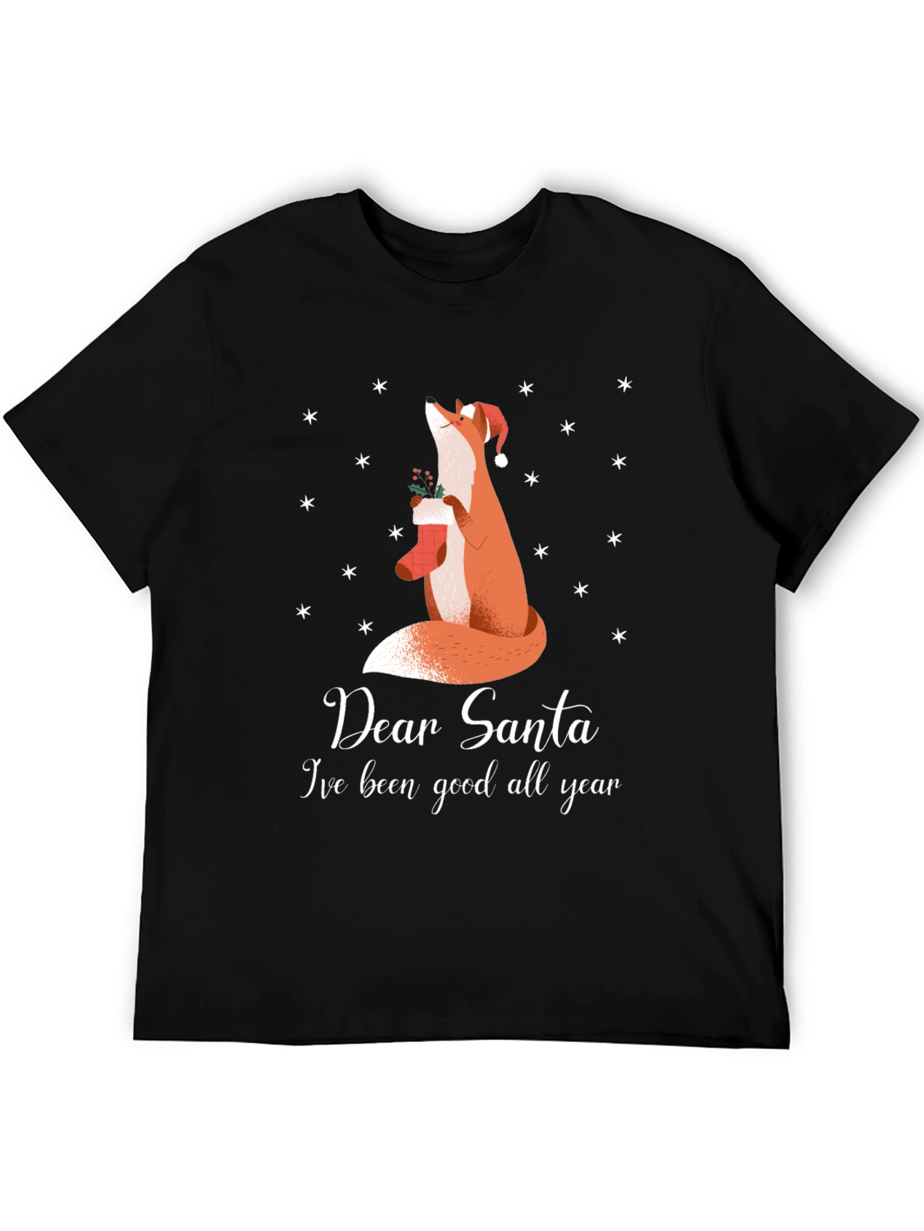Dear Santa Fox Christmas T-Shirt - Good All Year