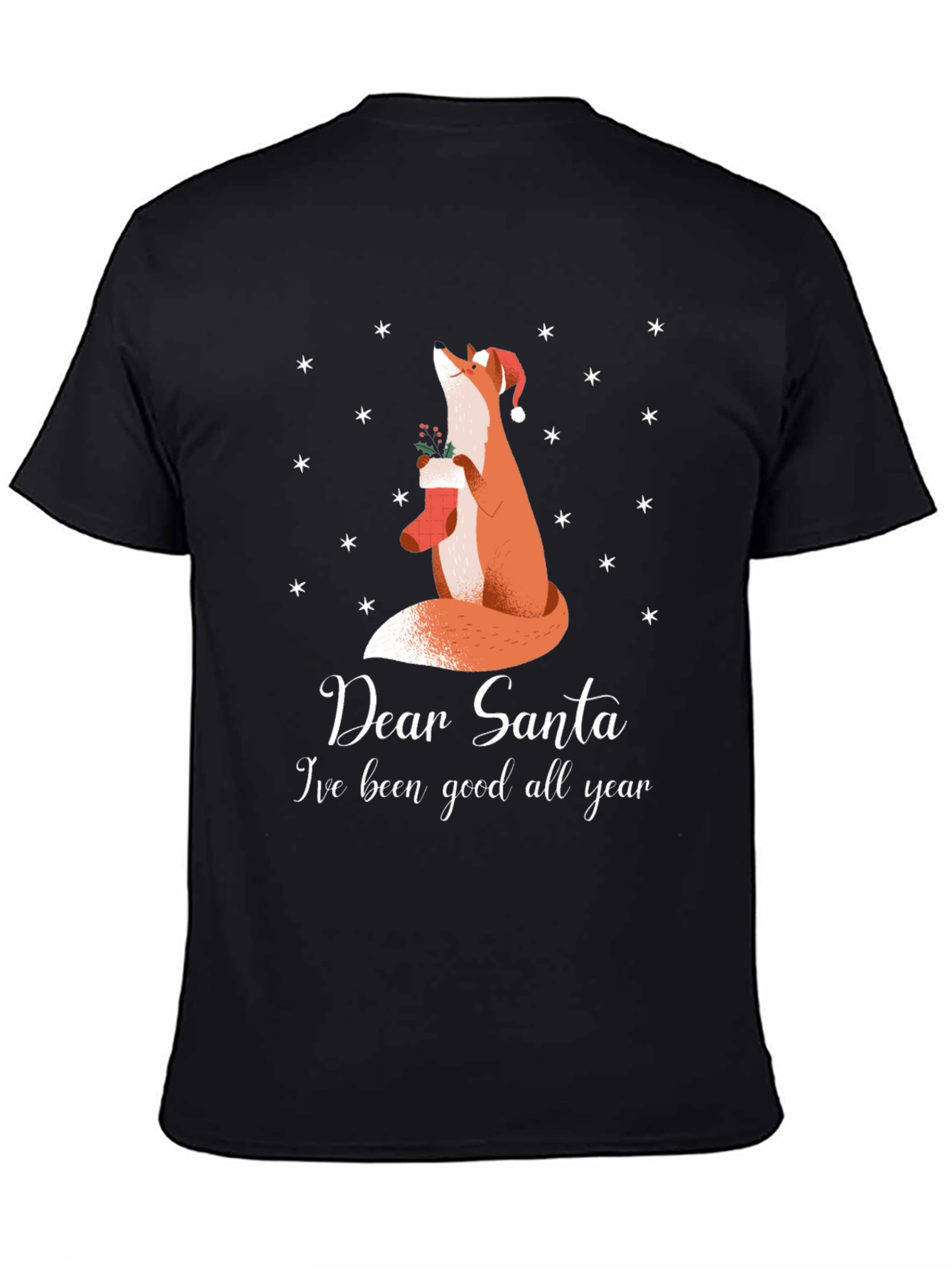 Dear Santa Fox Christmas T-Shirt - Good All Year