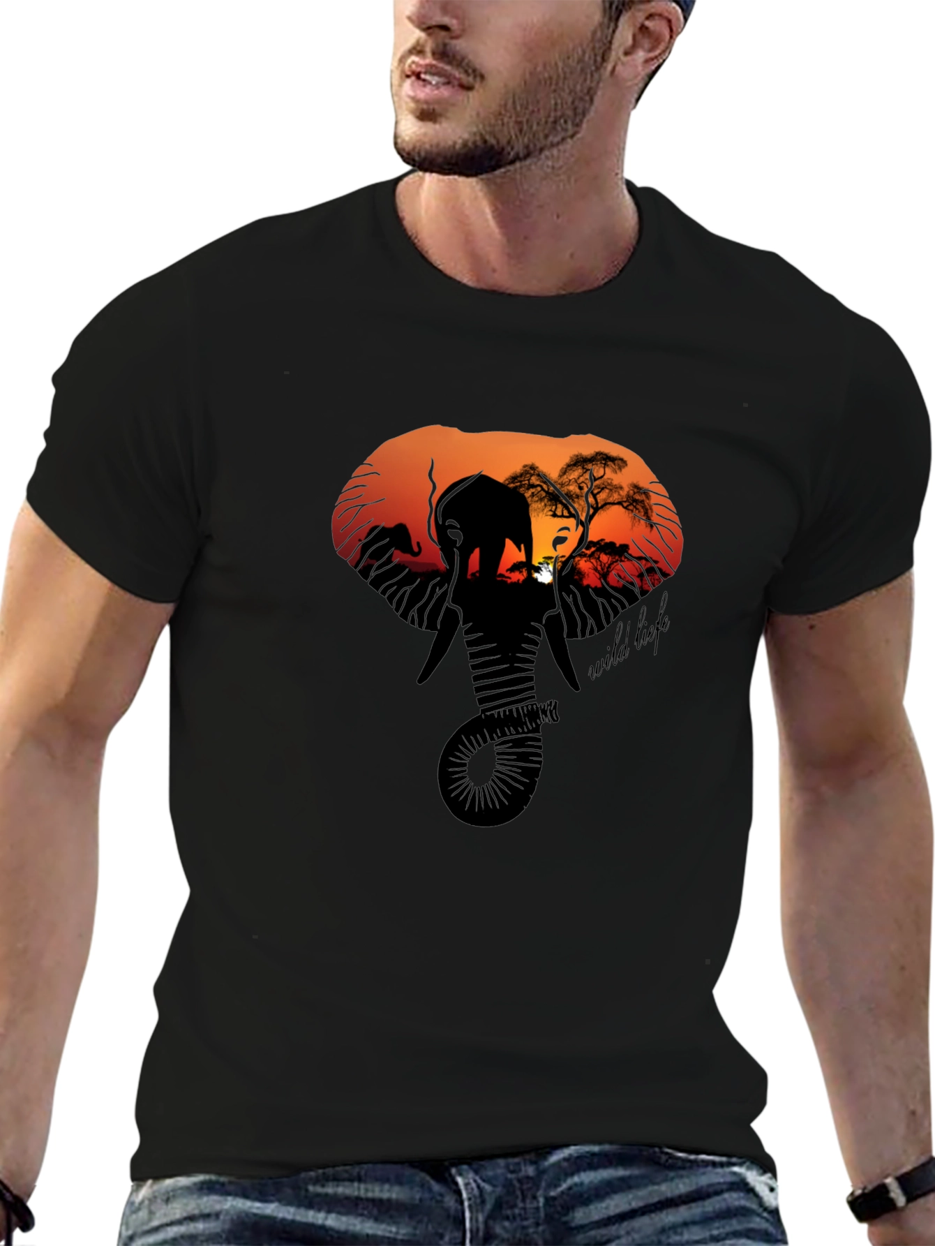 Wildlife Silhouette Graphic Tee
