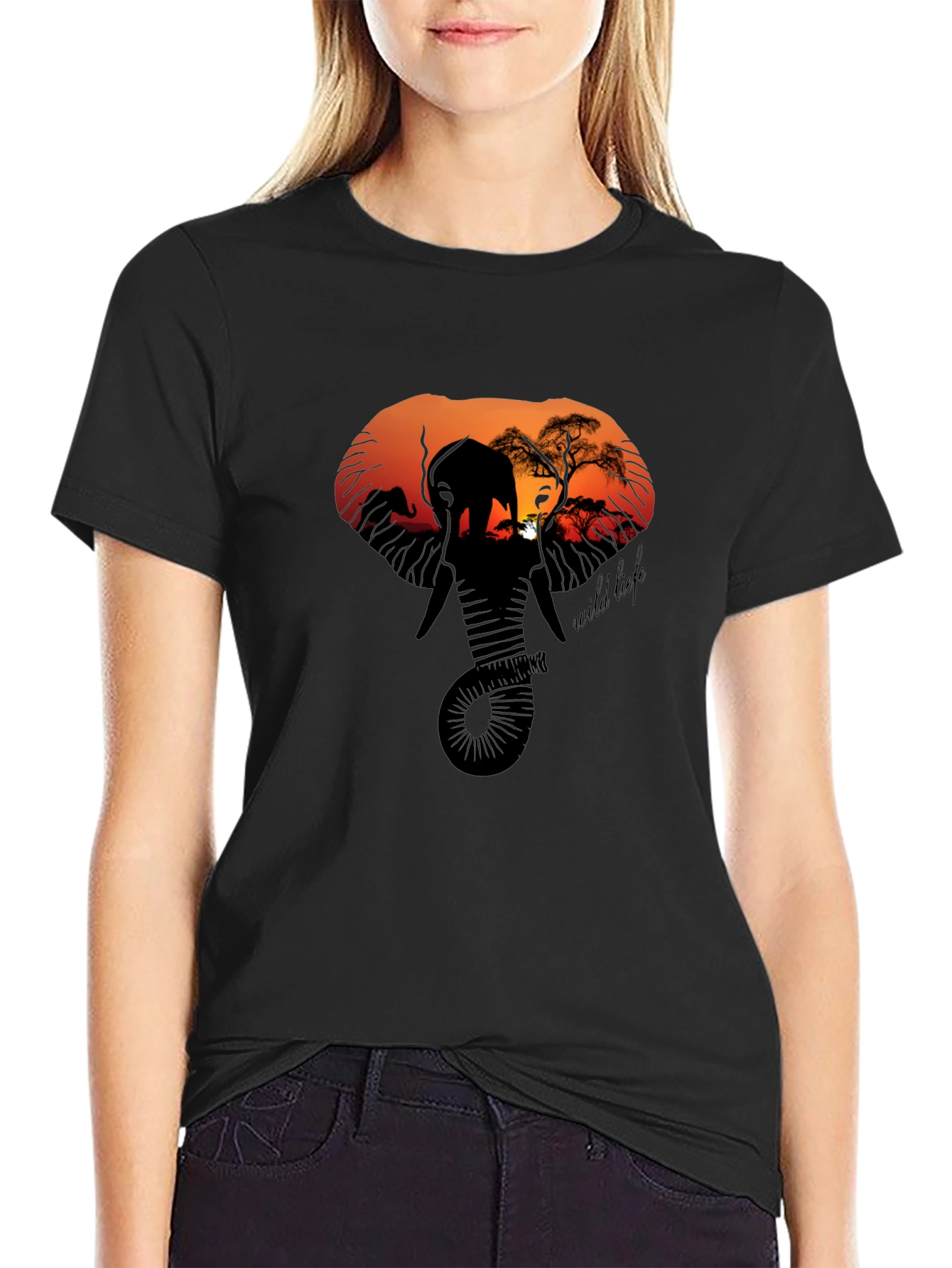 Wildlife Silhouette Graphic Tee