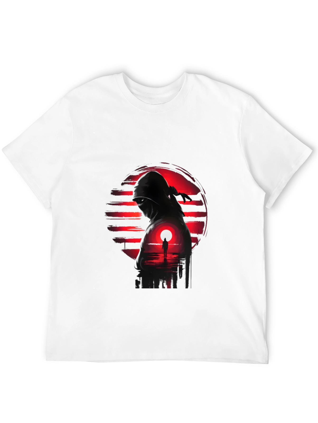 Ninja Sunset Graphic Tee - Cool Graphic T-Shirt