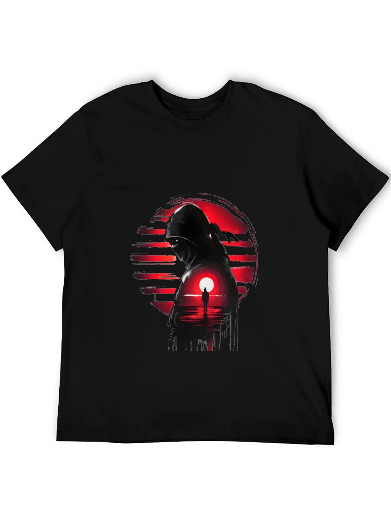 Ninja Sunset Graphic Tee - Cool Graphic T-Shirt
