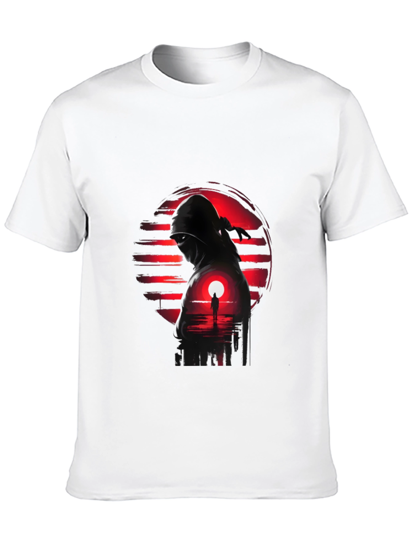 Ninja Sunset Graphic Tee - Cool Graphic T-Shirt