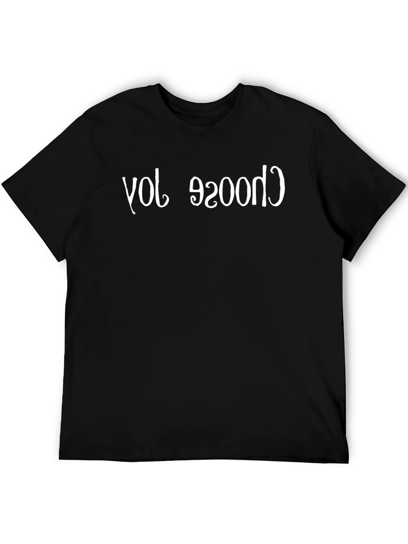 Choose Joy Graphic Tee - Black Cotton T-Shirt