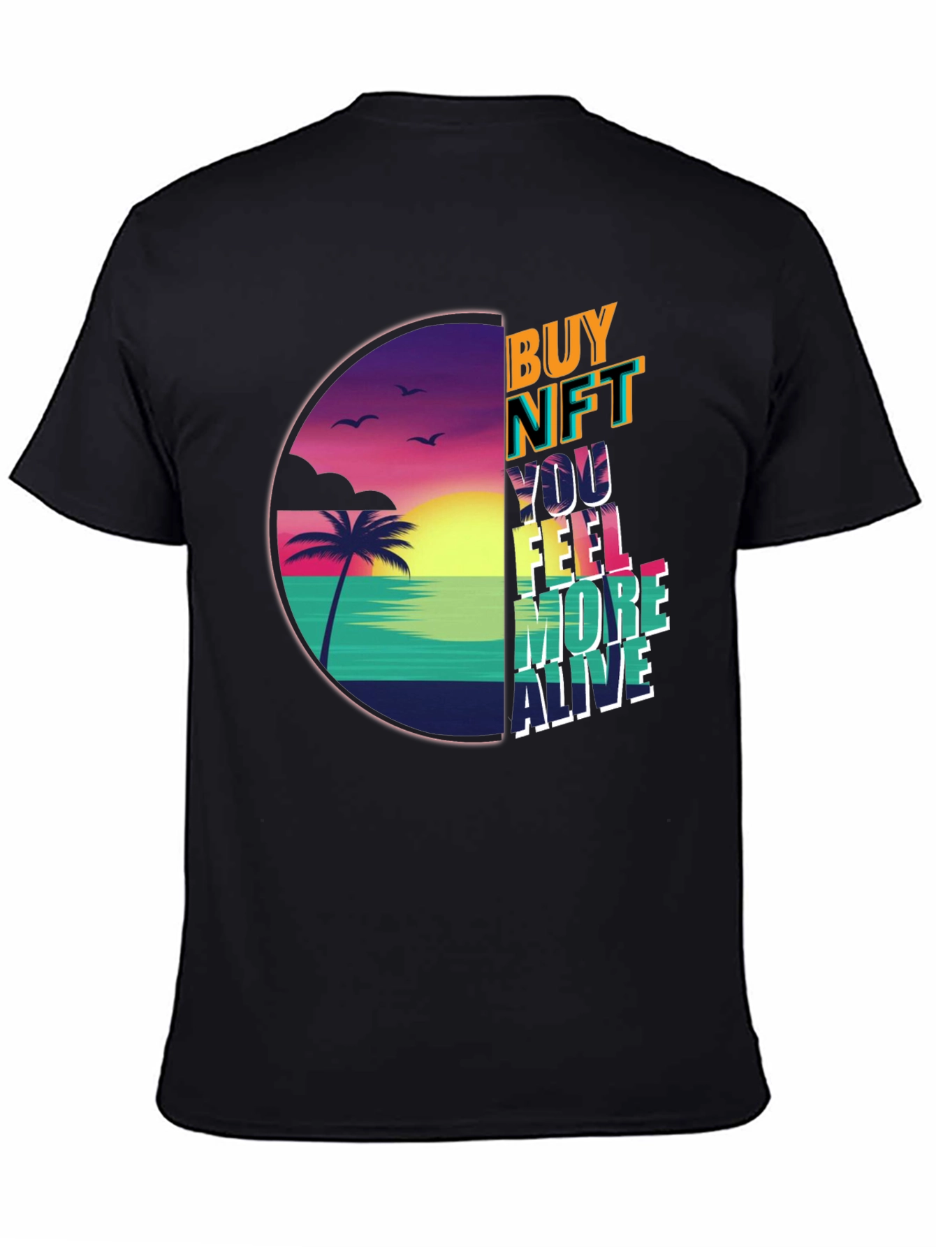 Buy NFT T-Shirt: Beach Vibes & Crypto Style