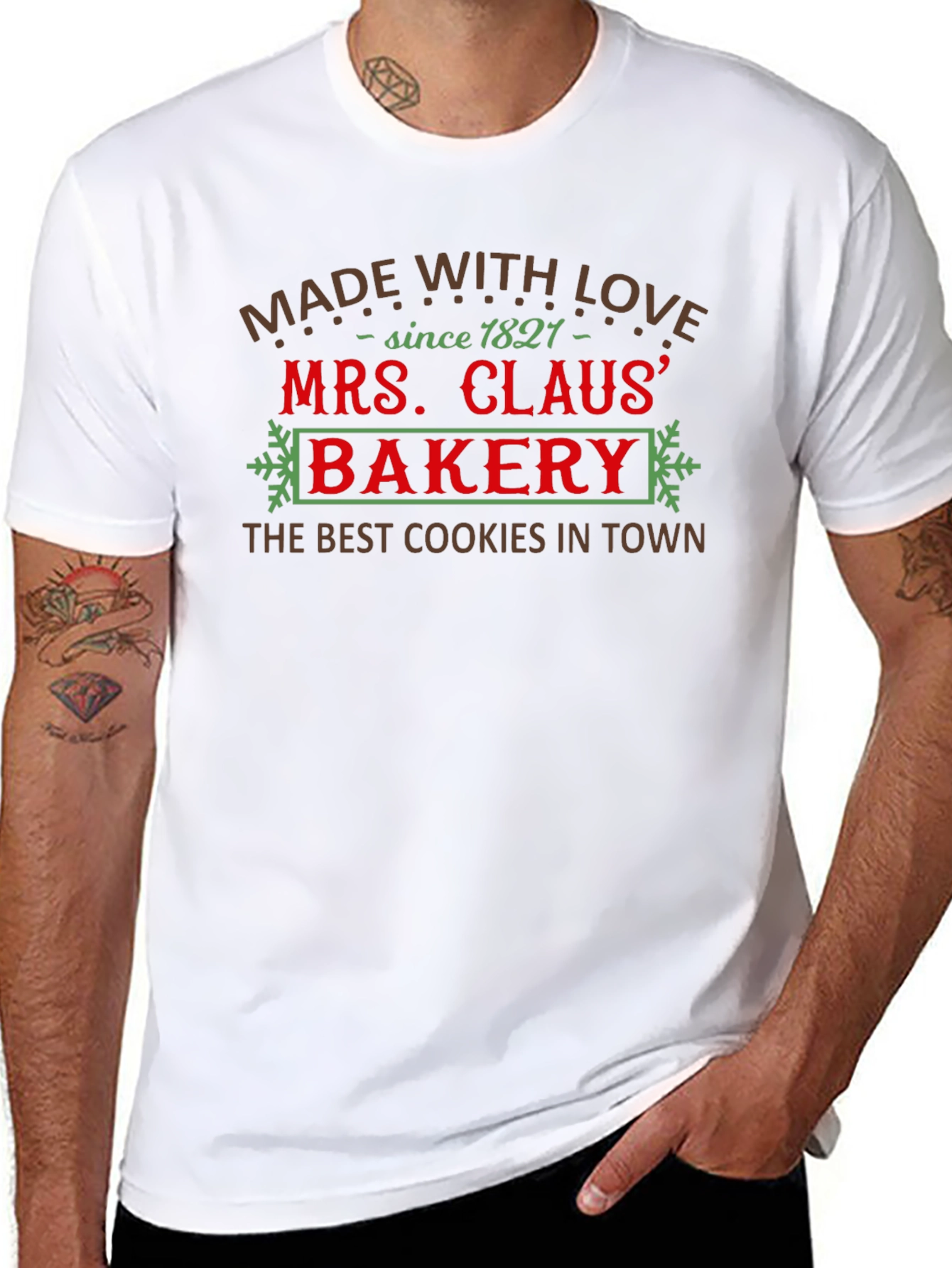 Mrs. Claus Bakery T-Shirt - Made with Love