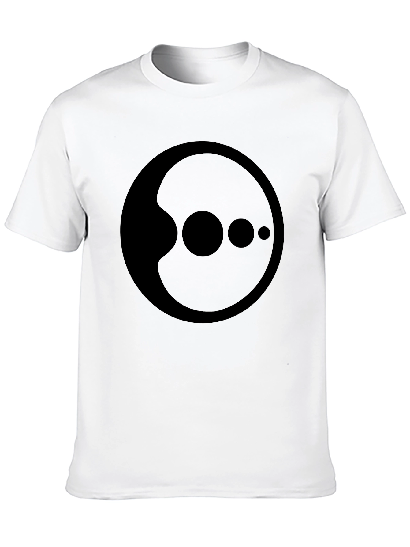 Abstract Graphic Black T-Shirt