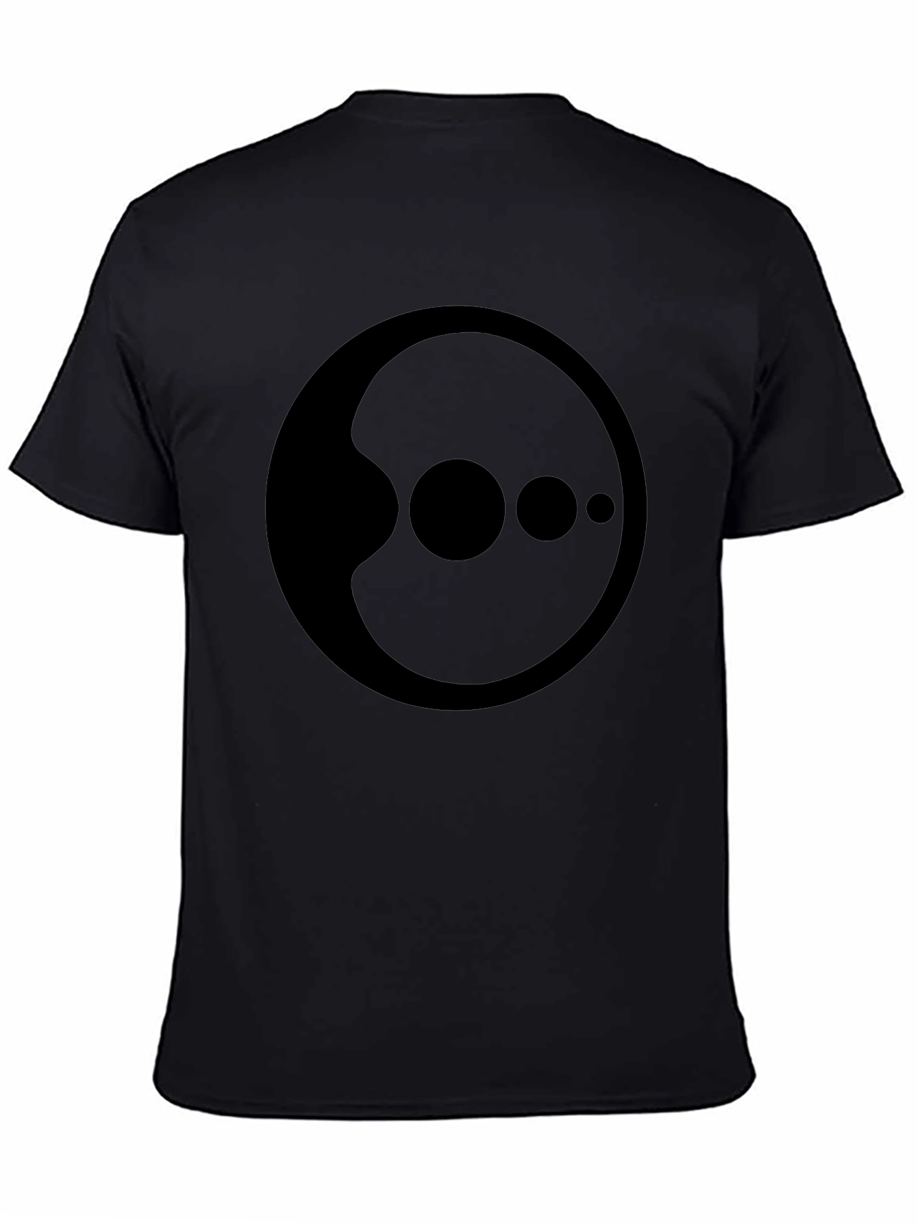 Abstract Graphic Black T-Shirt