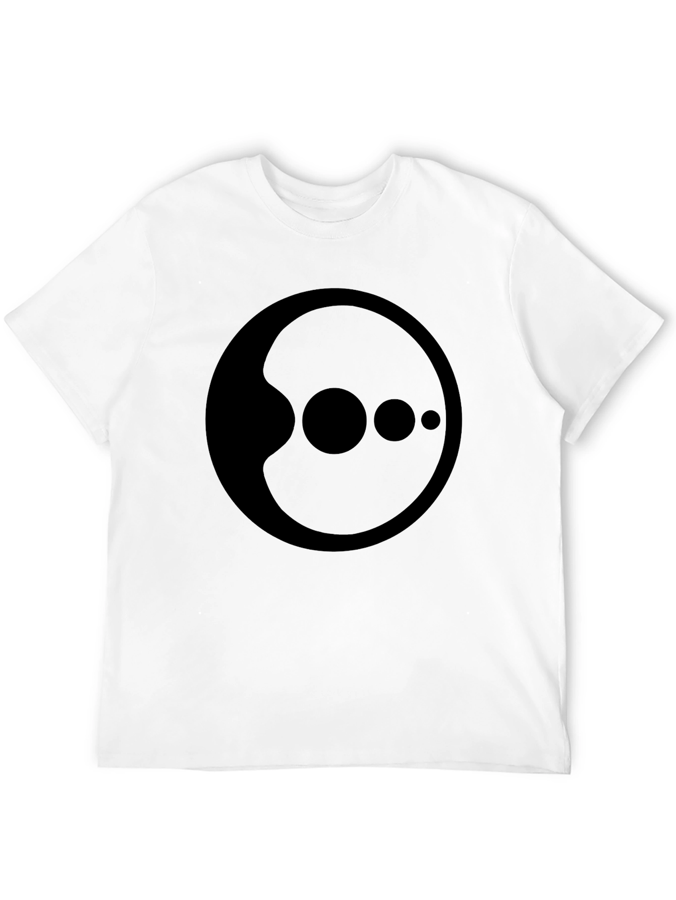 Abstract Graphic Black T-Shirt