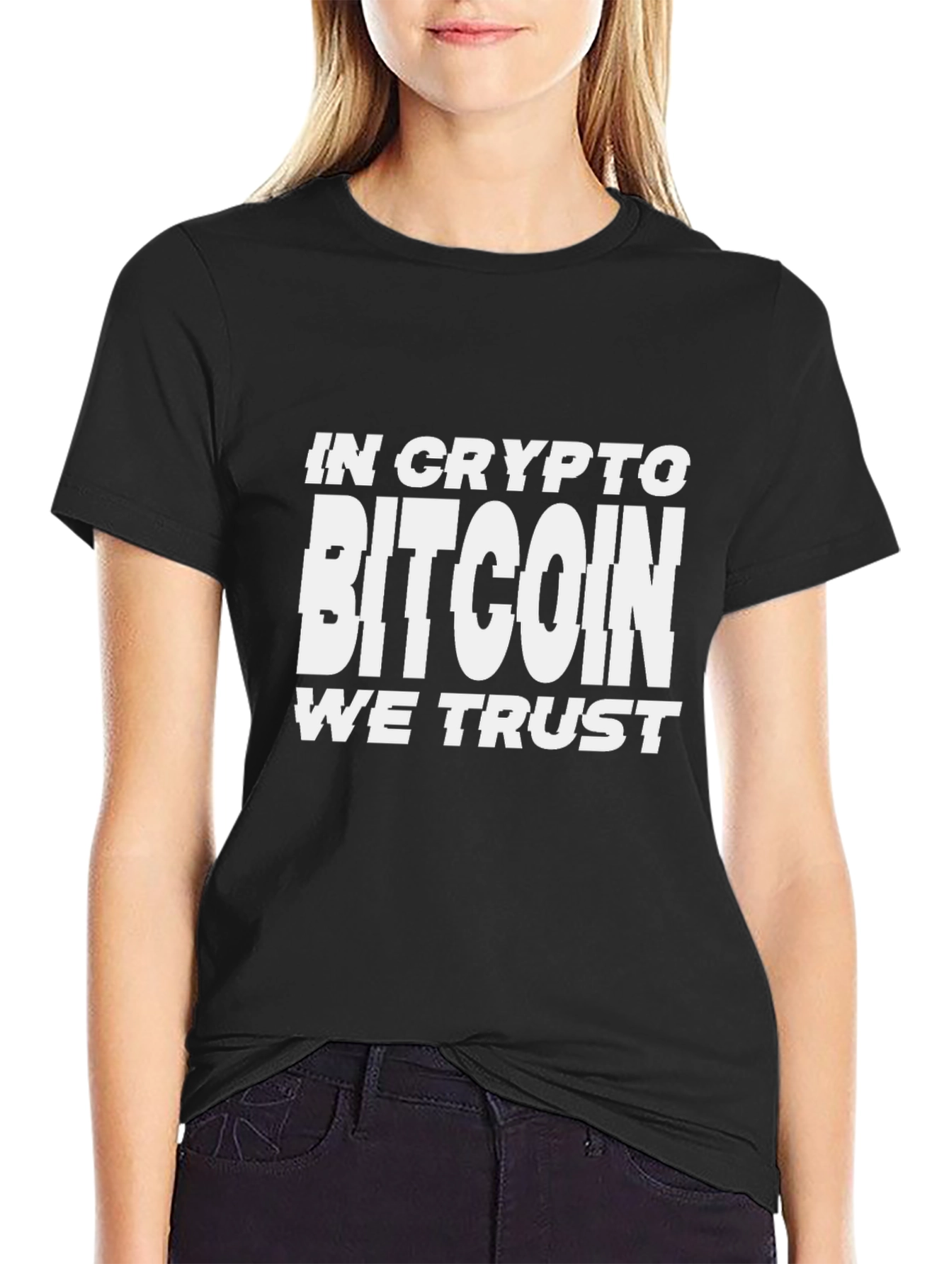 Bitcoin We Trust Black T-Shirt - Crypto Inspired Tee