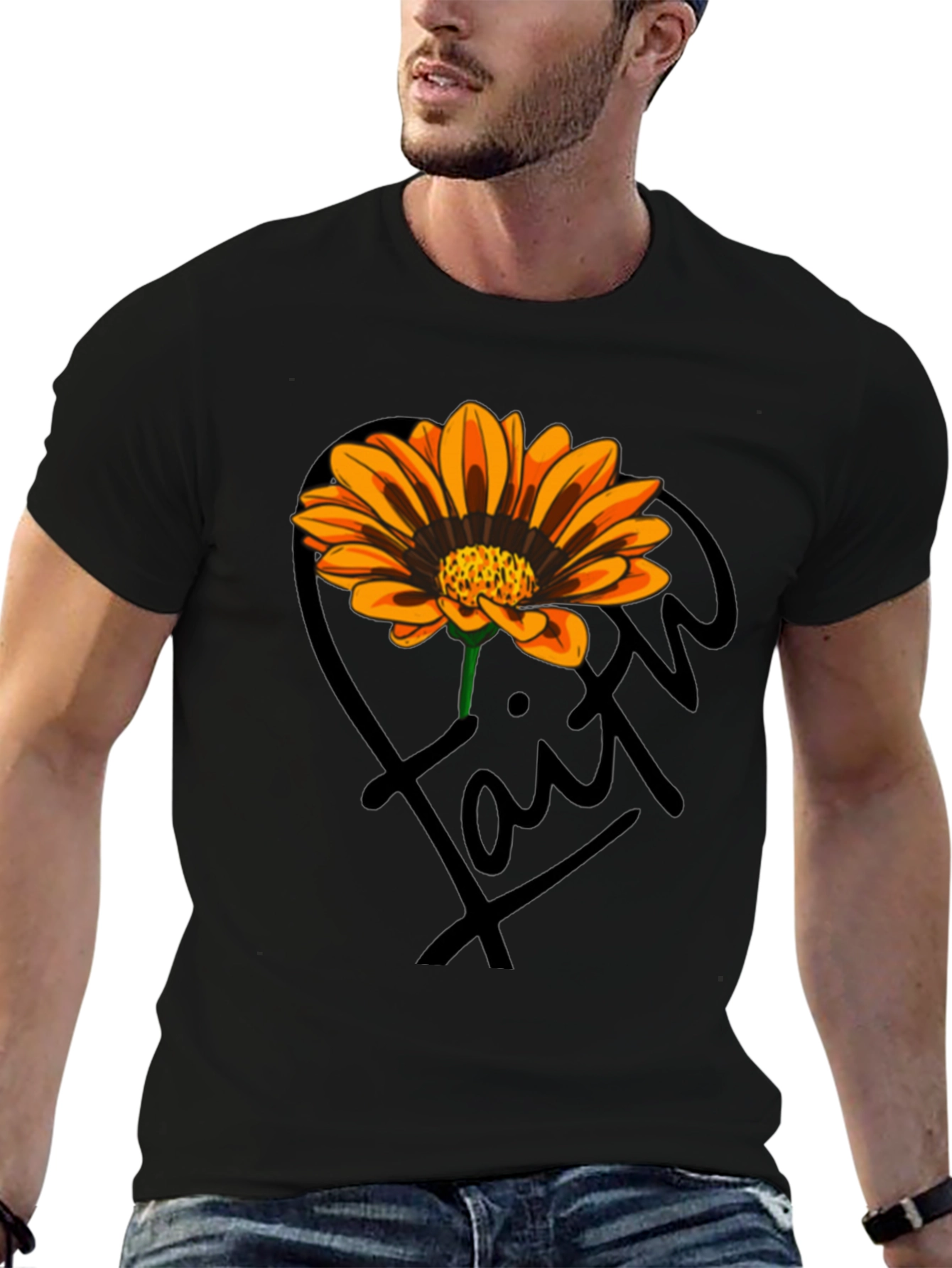 Faith Sunflower Graphic T-Shirt