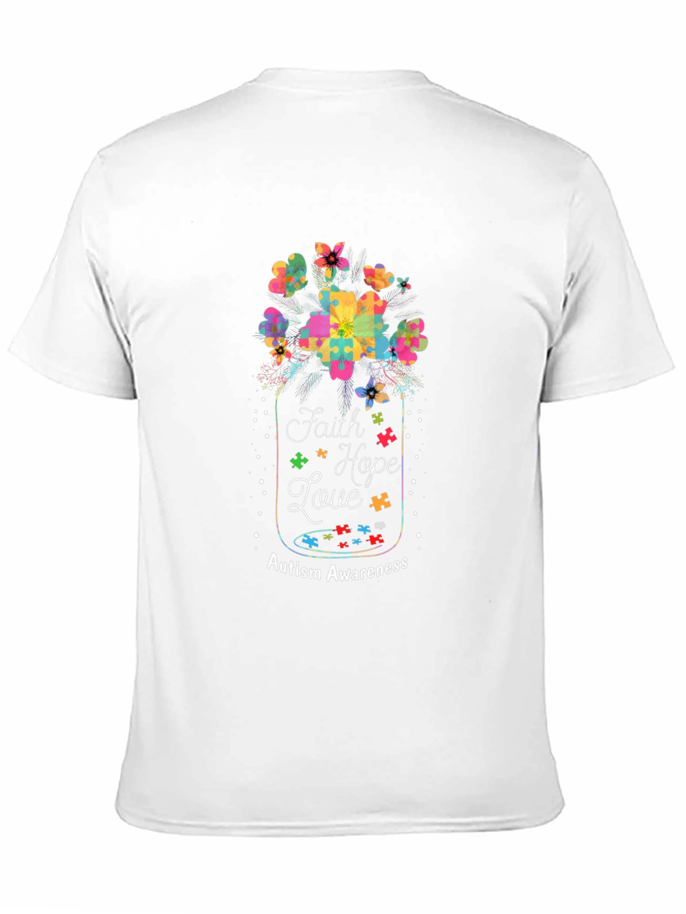 Faith Hope Love Autism Awareness T-Shirt