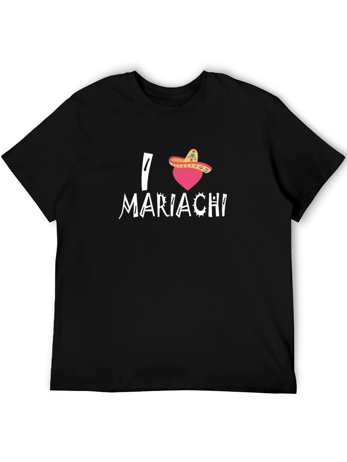 I Heart Mariachi Black T-Shirt
