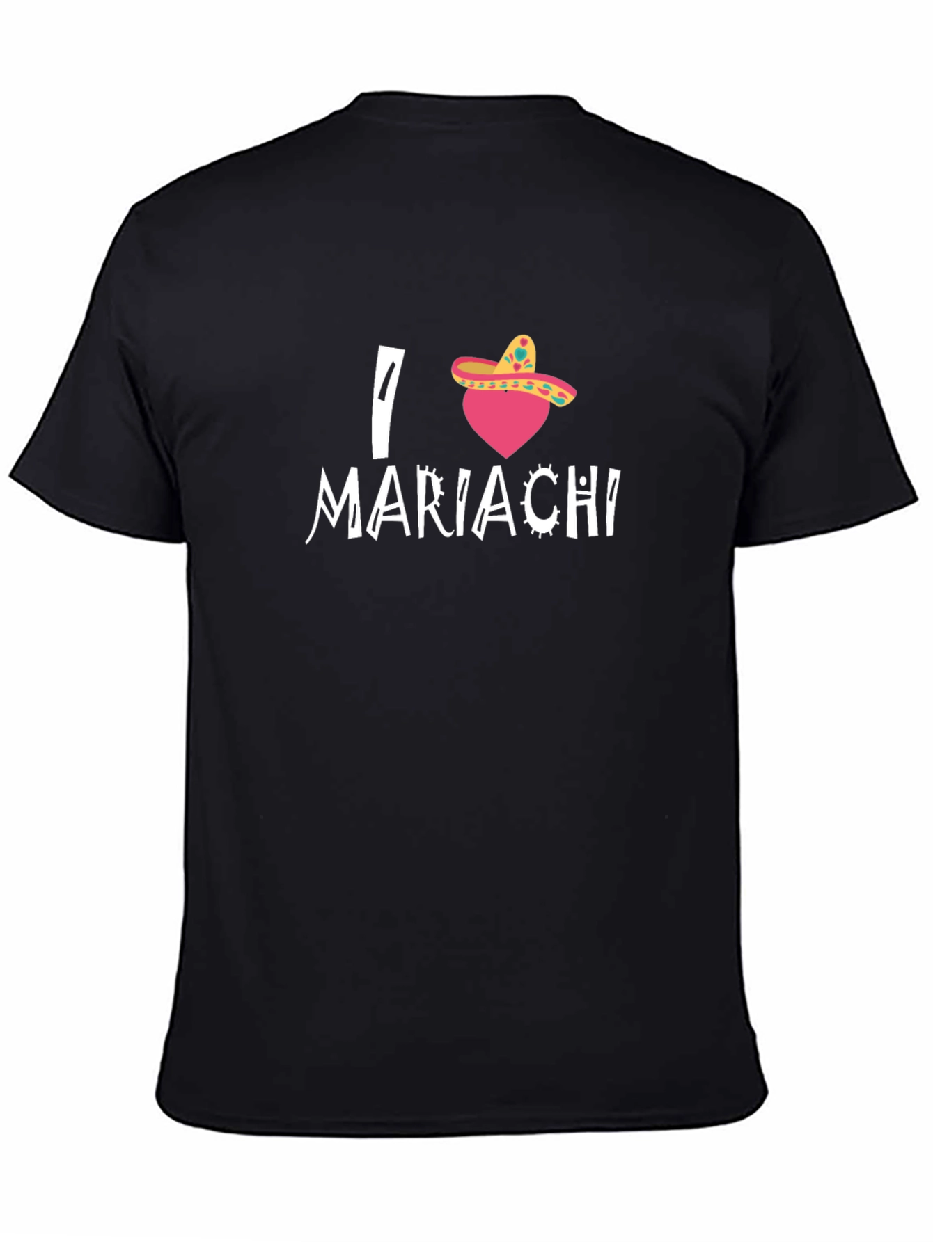 I Heart Mariachi Black T-Shirt