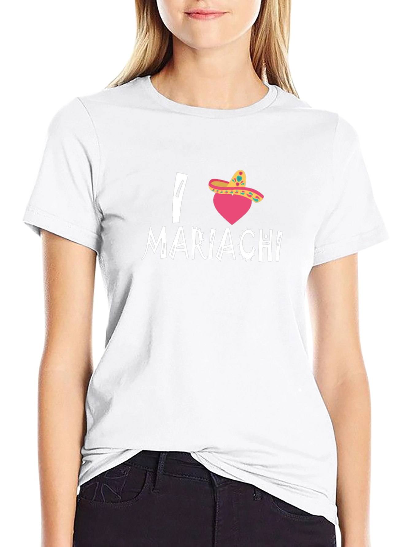 I Heart Mariachi Black T-Shirt