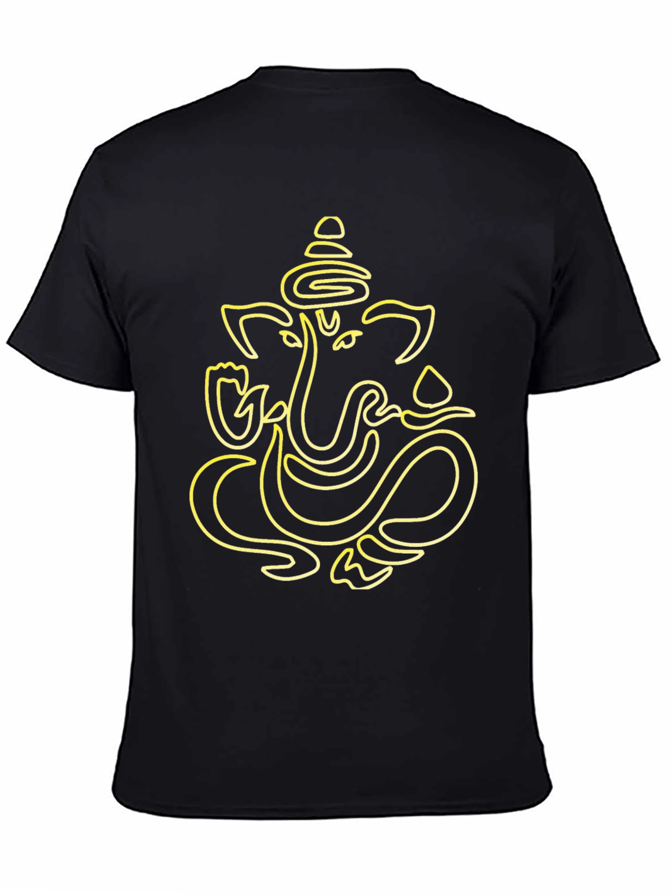 Ganesha Graphic Tee - Stylish Black Cotton T-Shirt