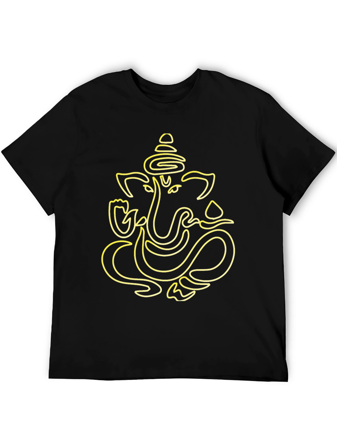 Ganesha Graphic Tee - Stylish Black Cotton T-Shirt