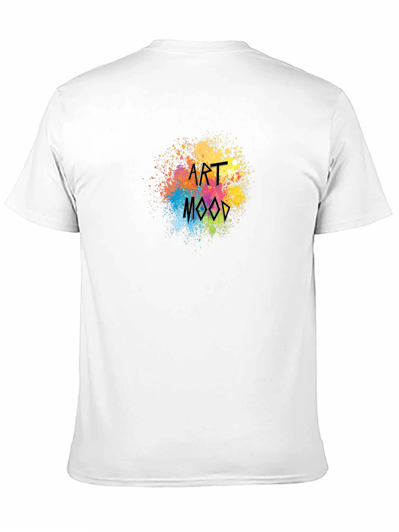 Art Mood Black T-Shirt - Stylish Paint Splatter Design