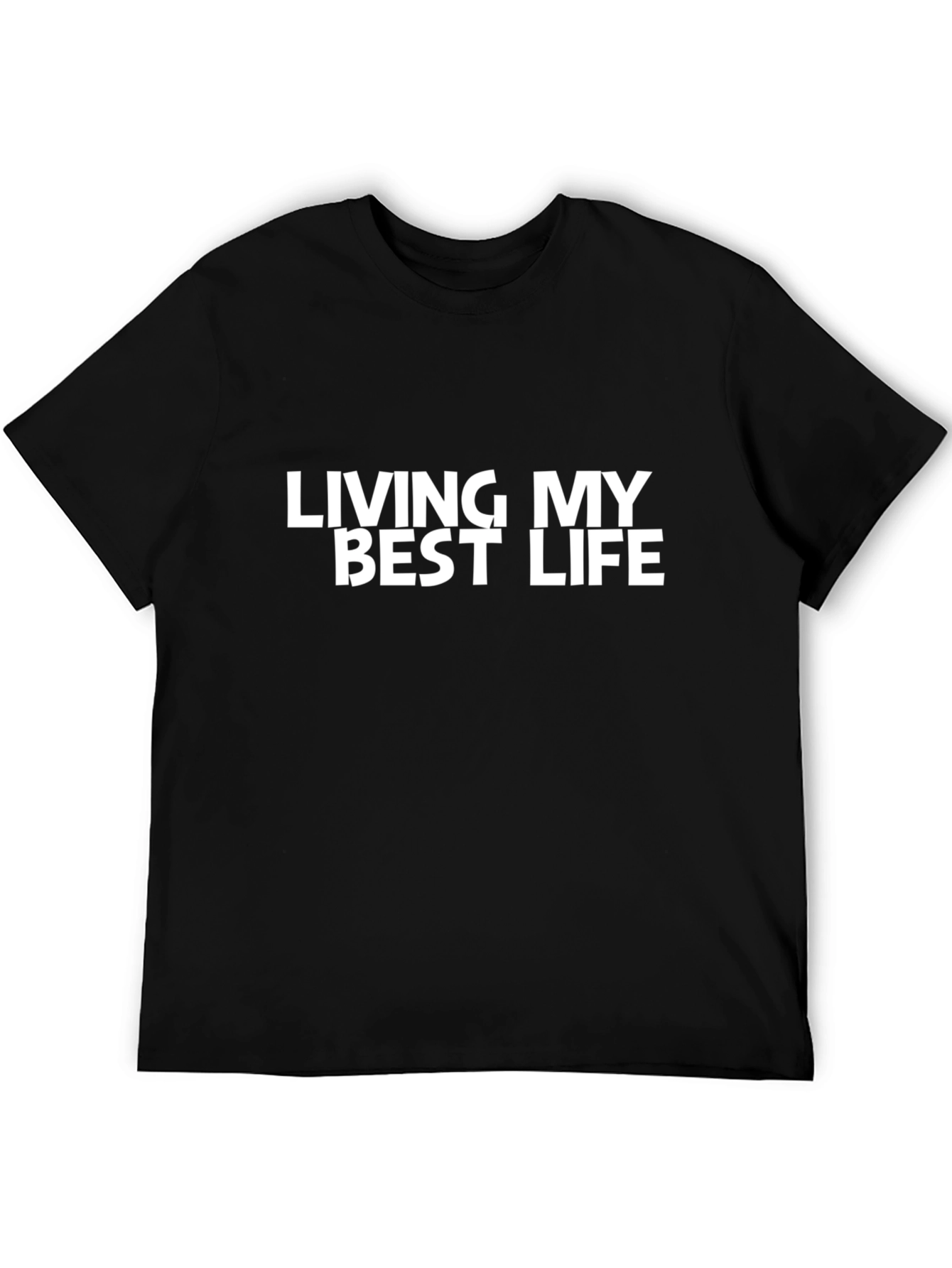 Living My Best Life Black T-Shirt