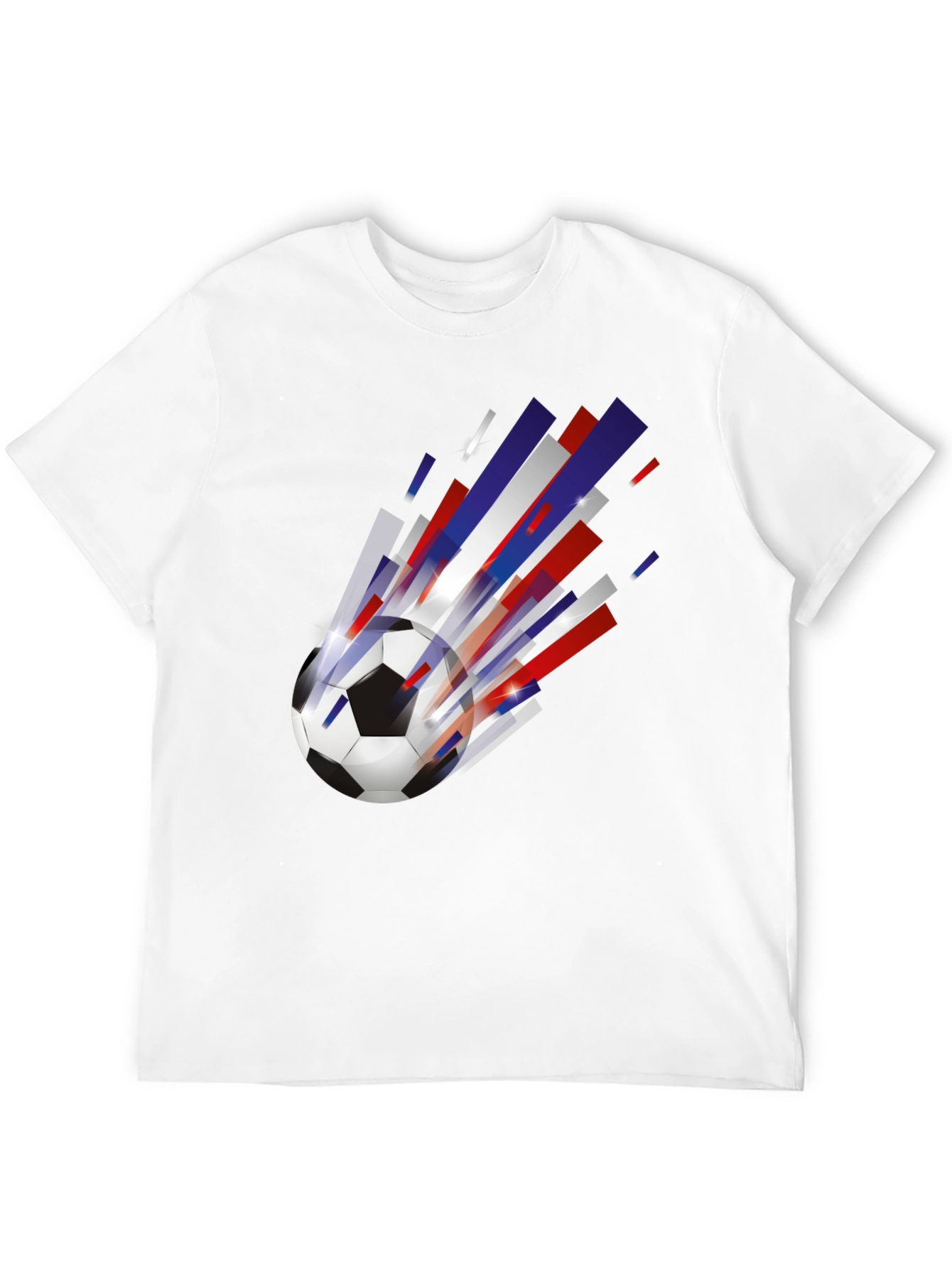 Mens Black Soccer Ball Graphic Tee