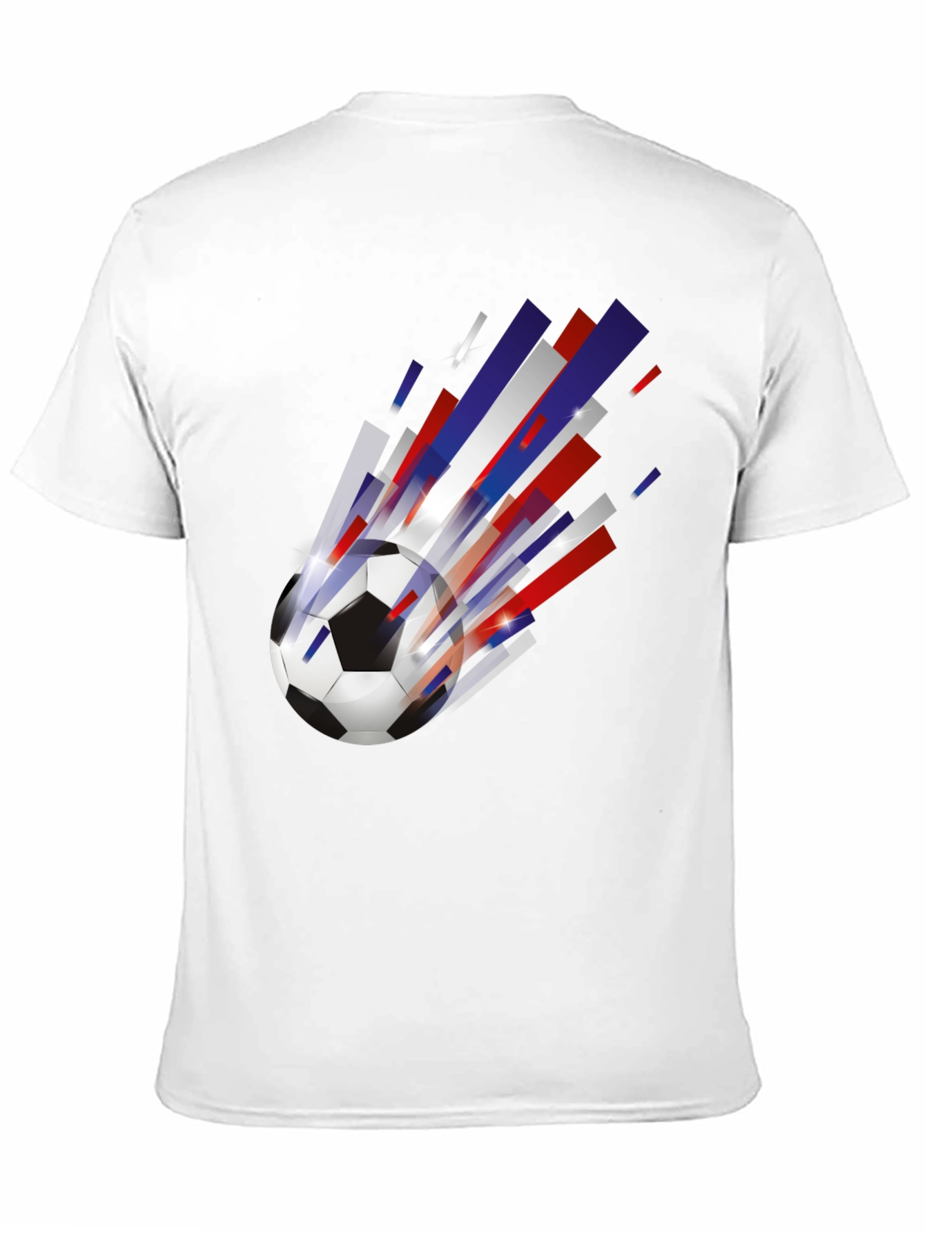Mens Black Soccer Ball Graphic Tee