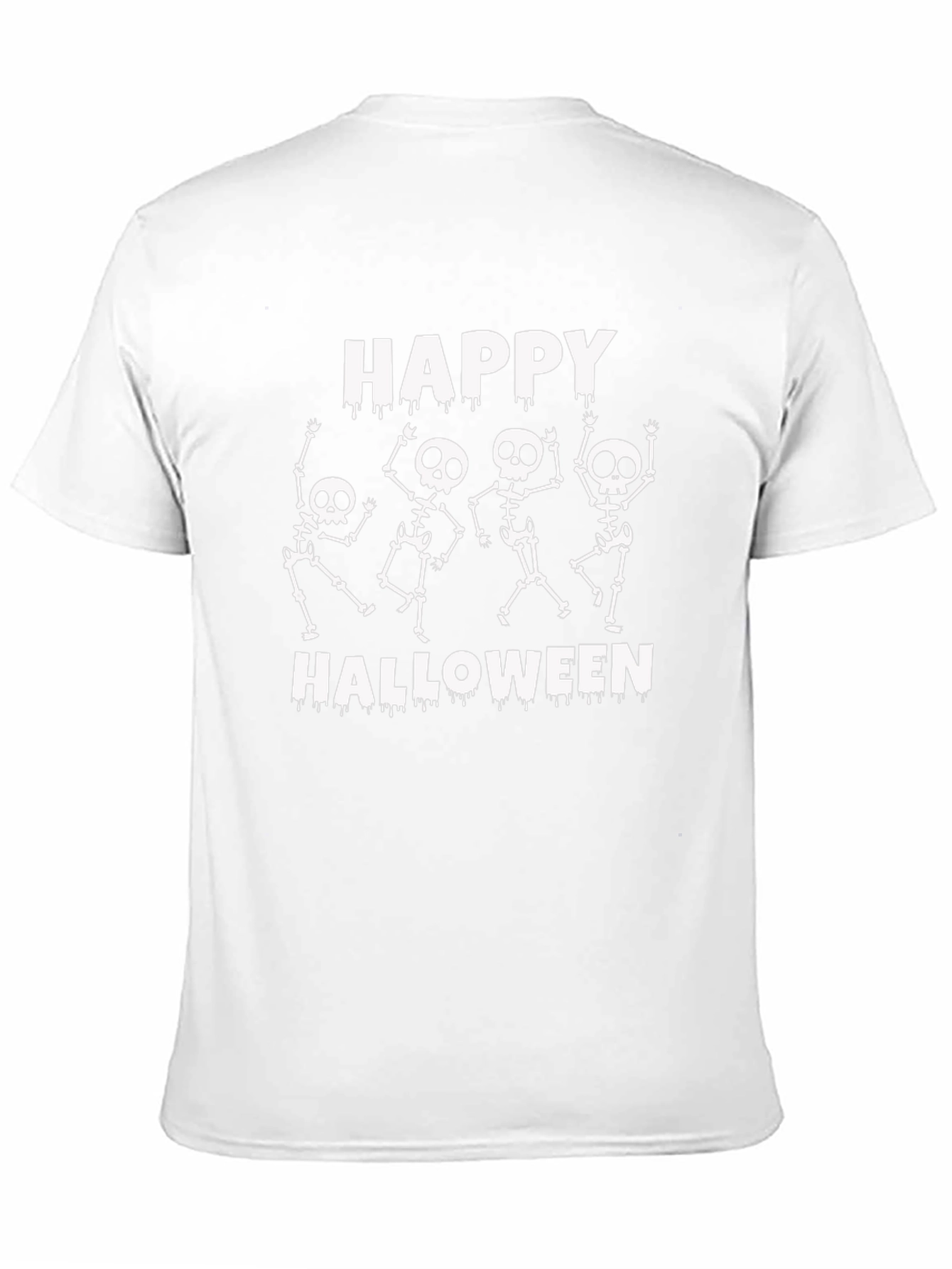 Happy Halloween Skeleton Graphic T-Shirt