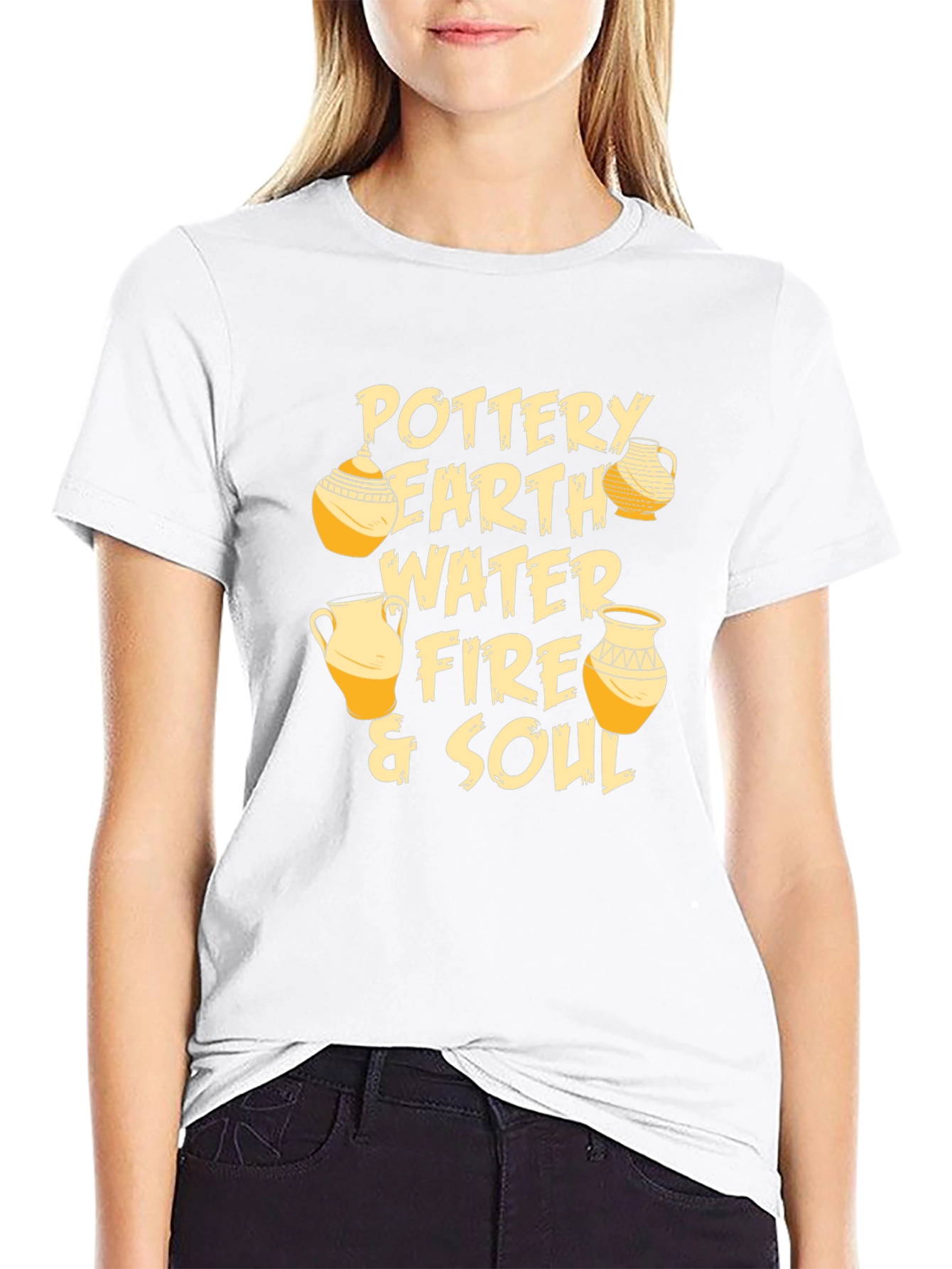 Pottery Earth Fire & Soul Graphic T-Shirt
