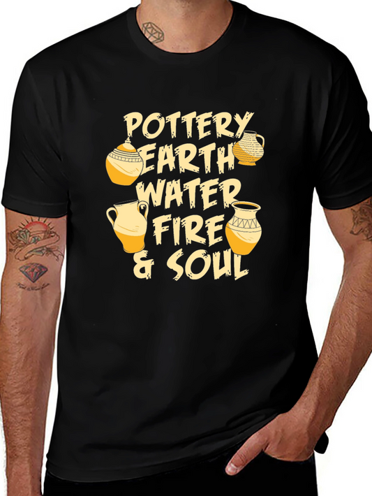 Pottery Earth Fire & Soul Graphic T-Shirt
