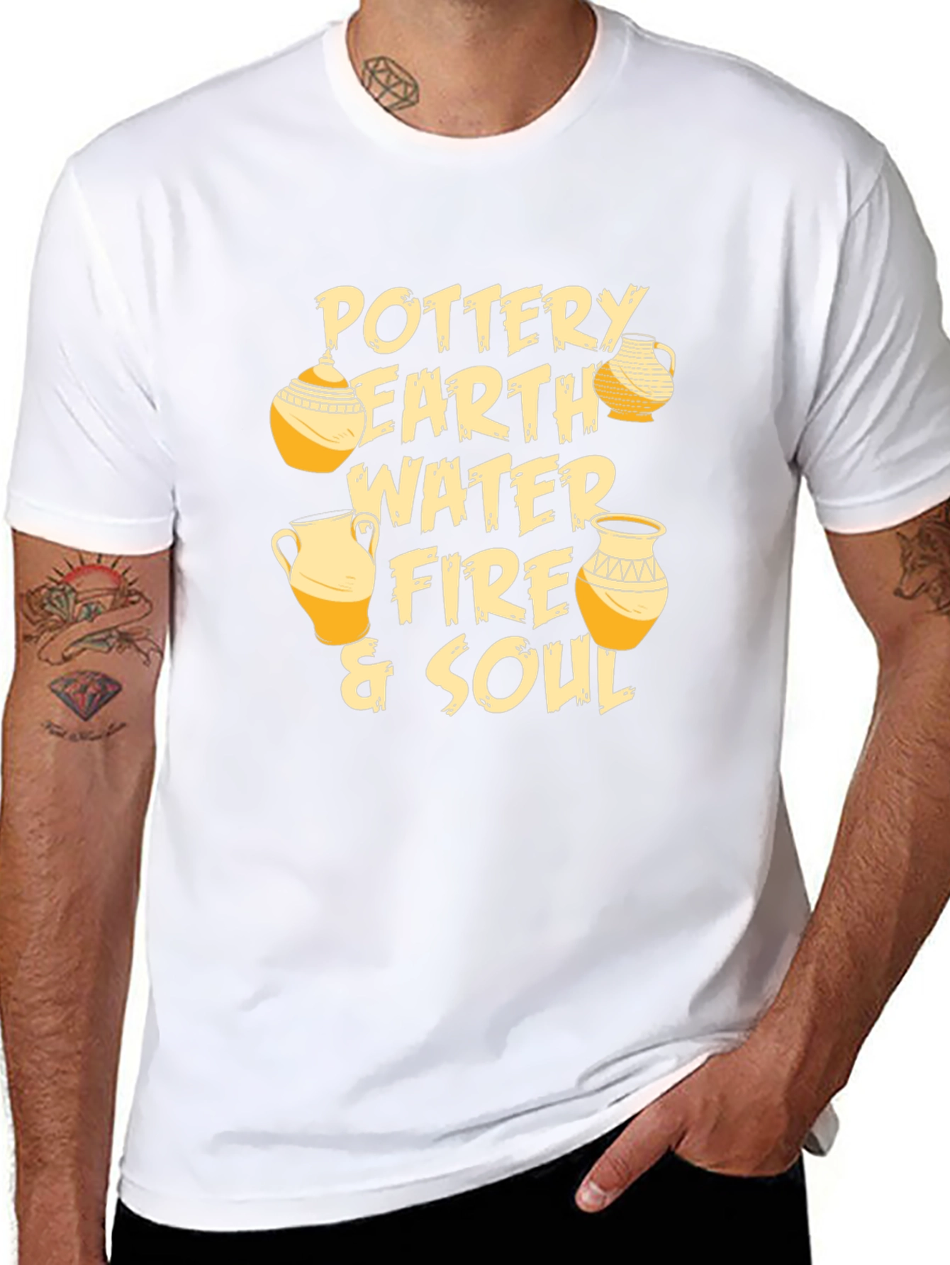 Pottery Earth Fire & Soul Graphic T-Shirt
