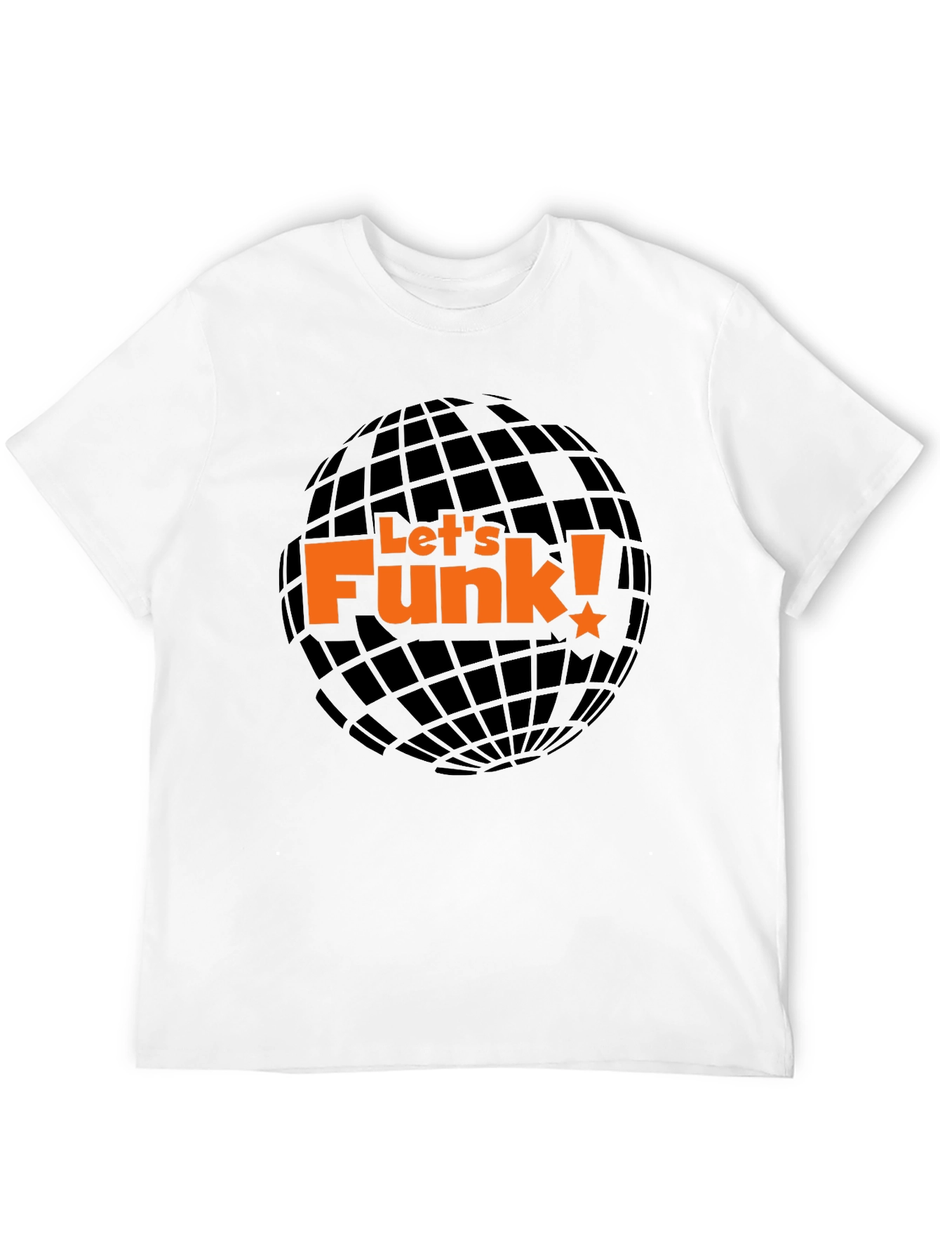 Lets Funk! Graphic Print Black T-Shirt