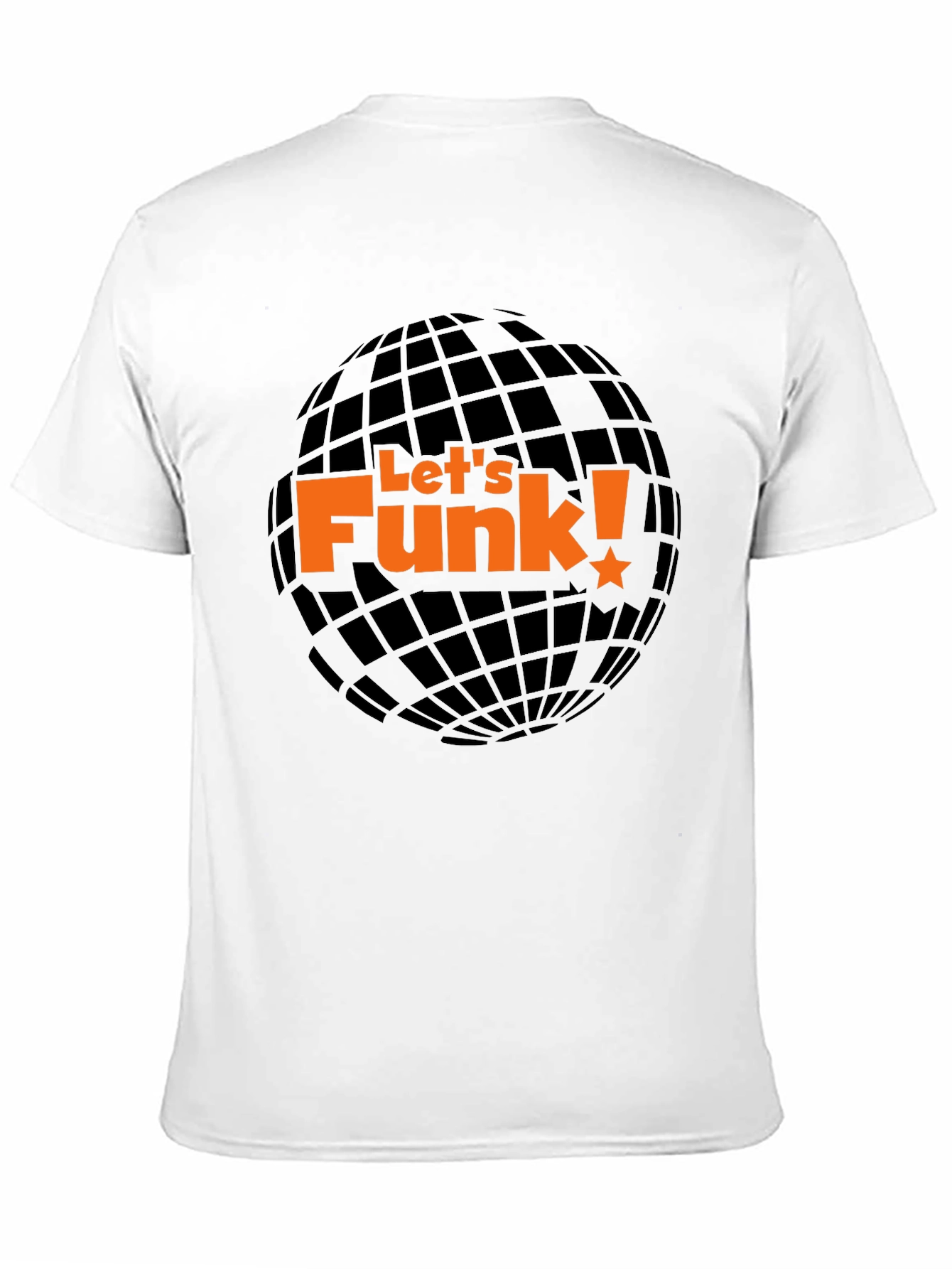 Lets Funk! Graphic Print Black T-Shirt