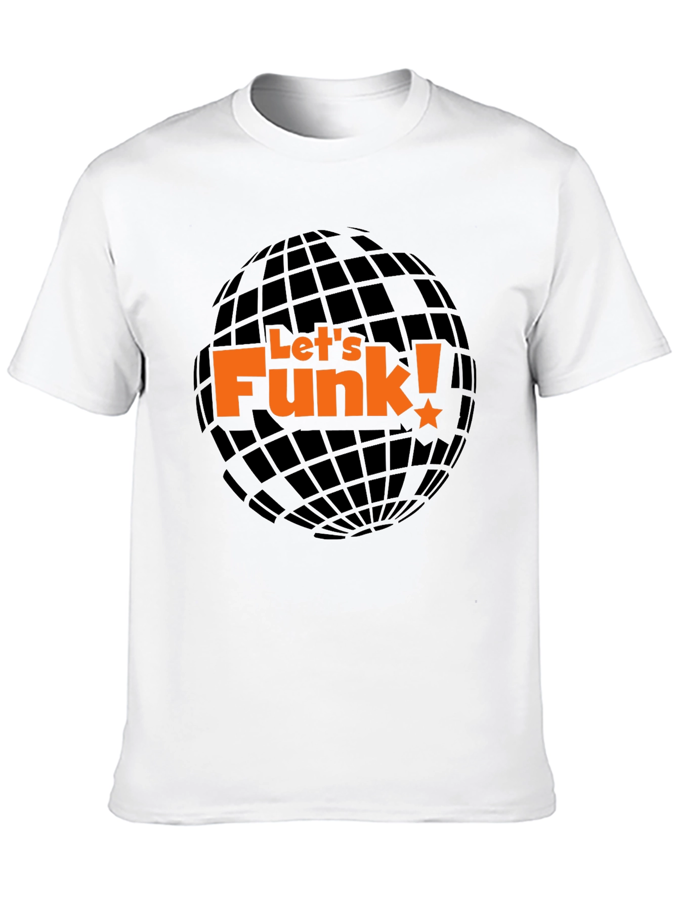 Lets Funk! Graphic Print Black T-Shirt