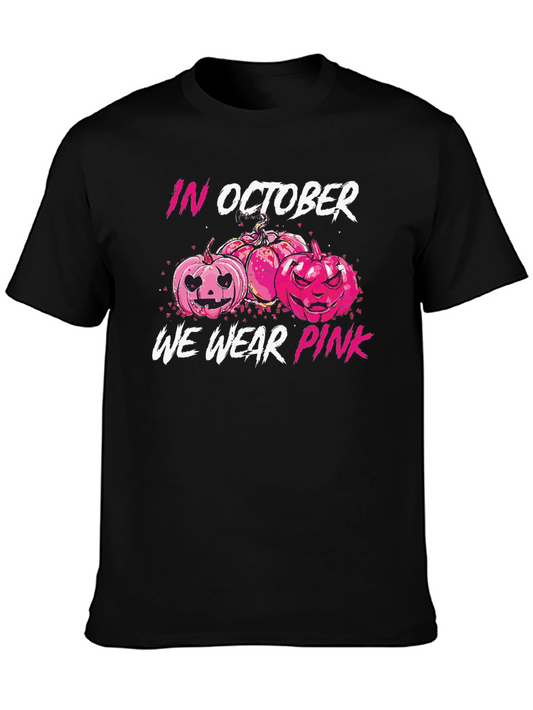 In October We Wear Pink Pumpkin T-Shirt