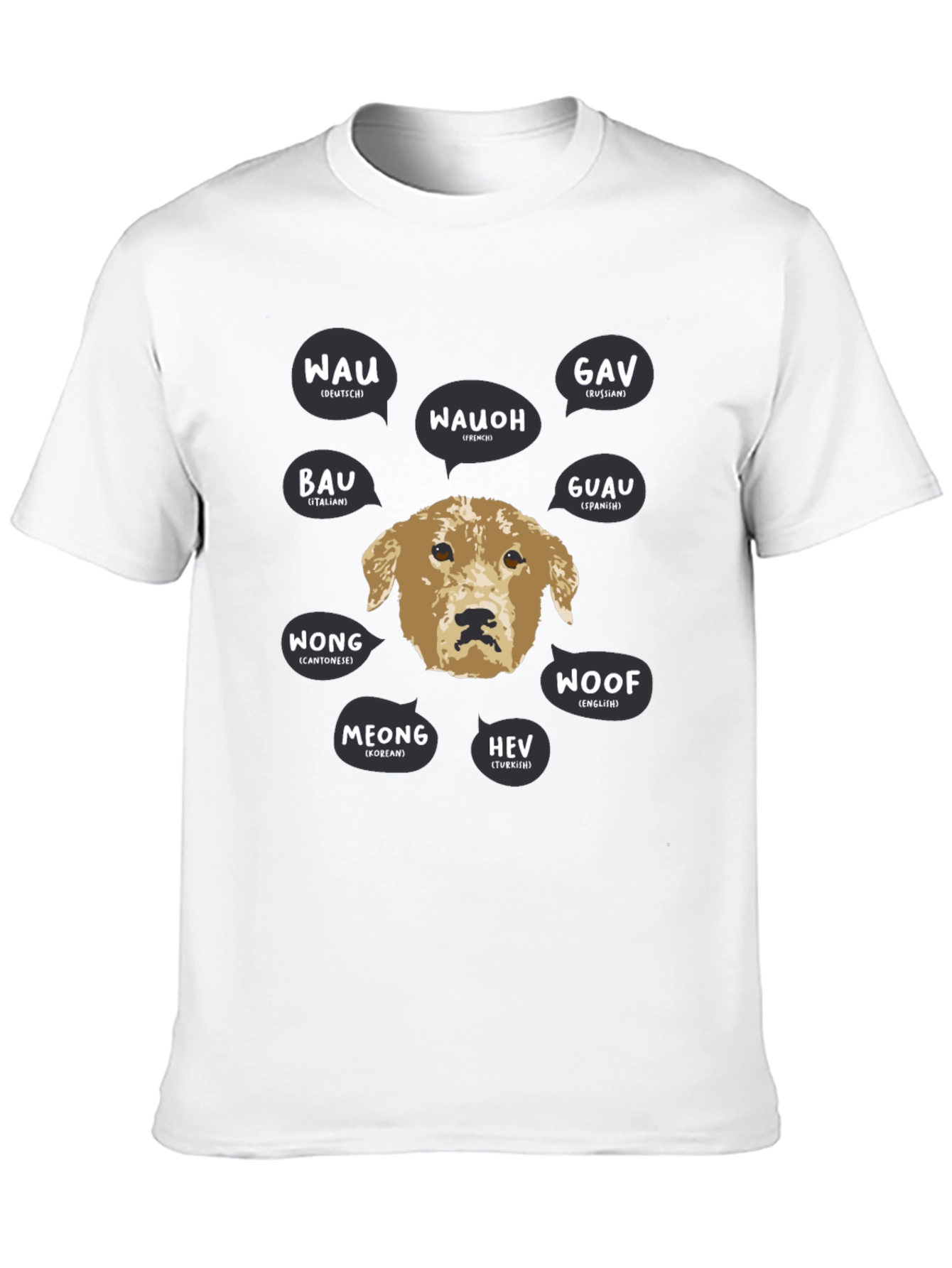 Dog Breed Bark Translation Graphic T-Shirt