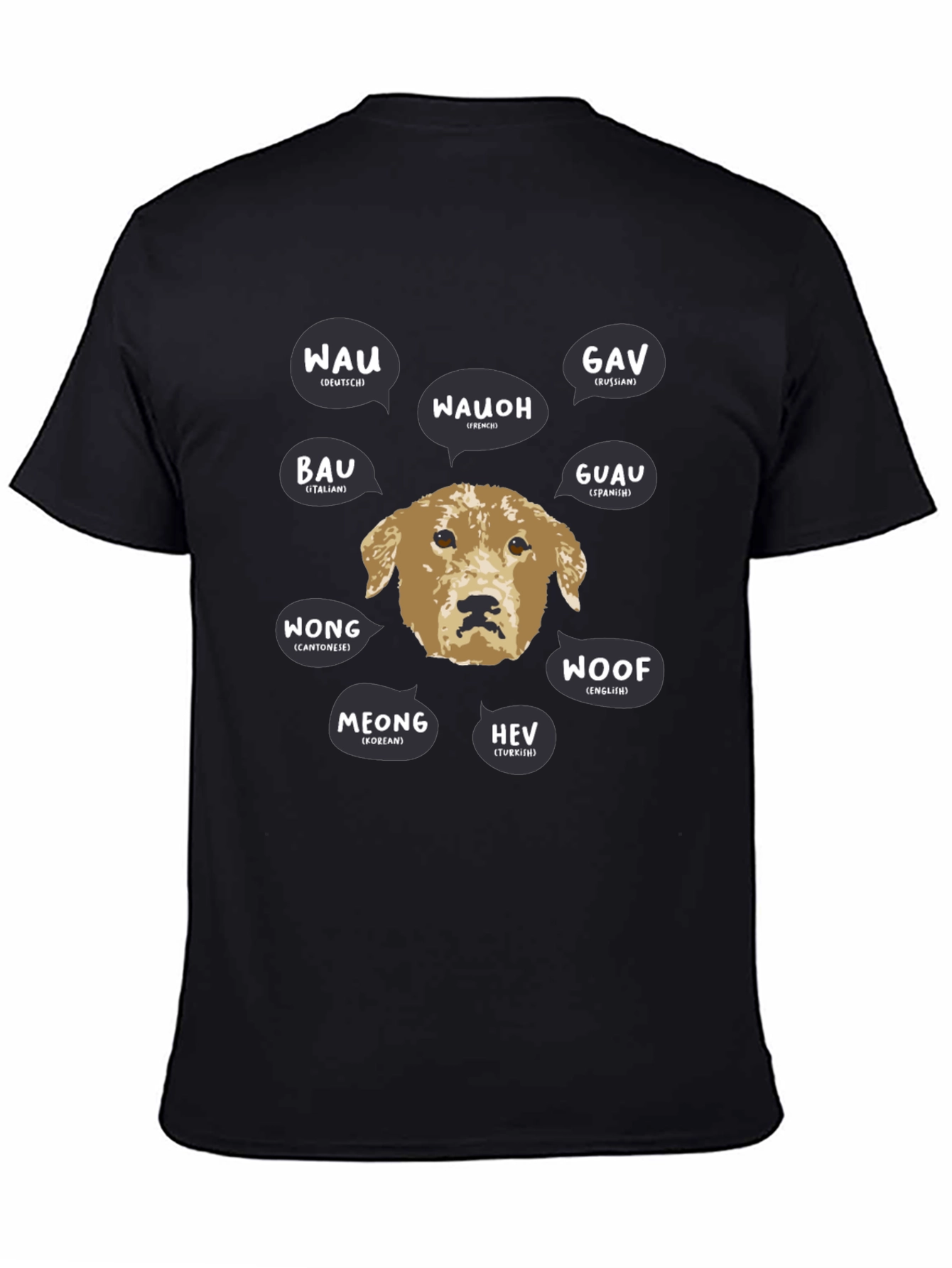 Dog Breed Bark Translation Graphic T-Shirt