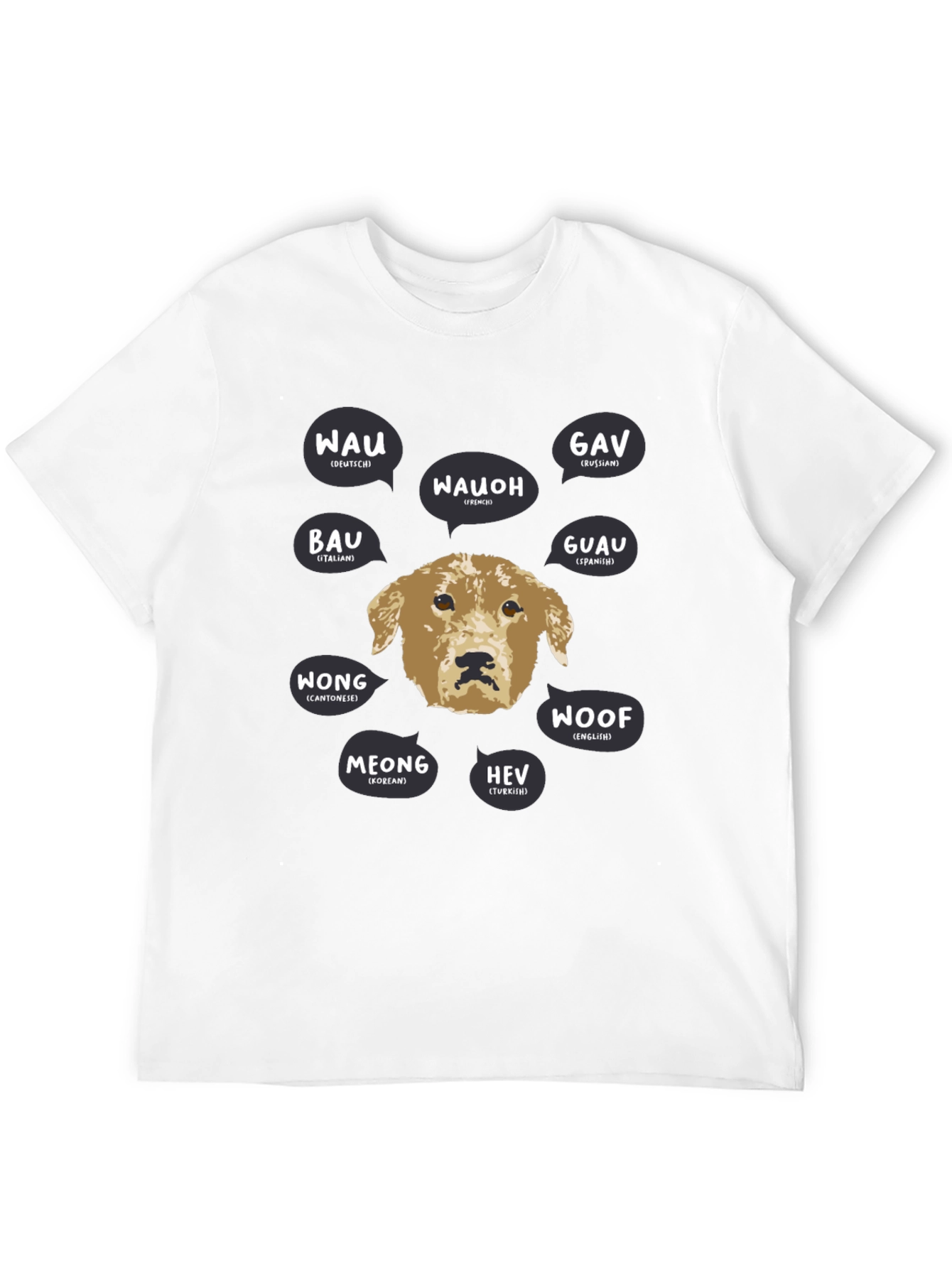 Dog Breed Bark Translation Graphic T-Shirt