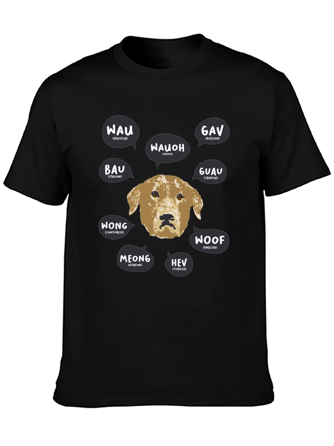 Dog Breed Bark Translation Graphic T-Shirt