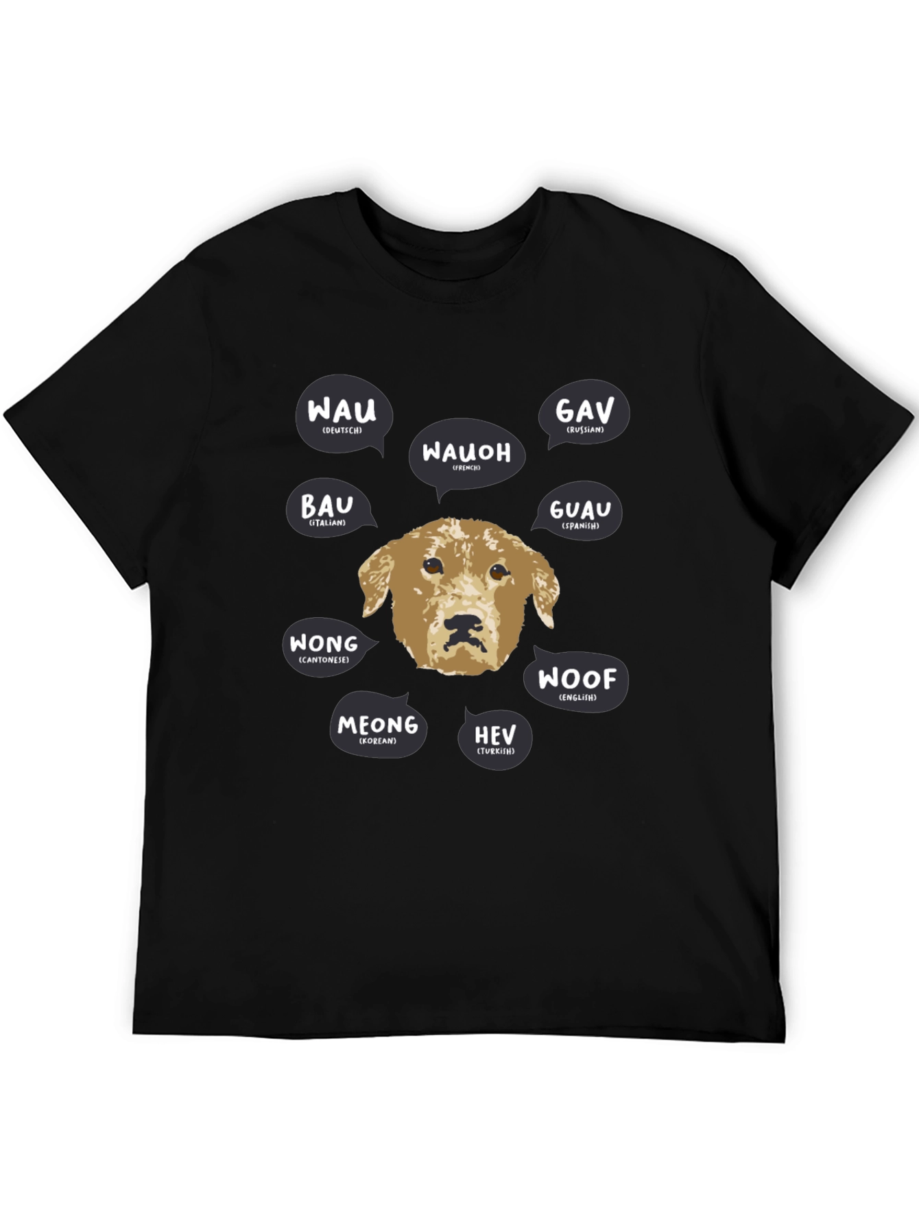 Dog Breed Bark Translation Graphic T-Shirt