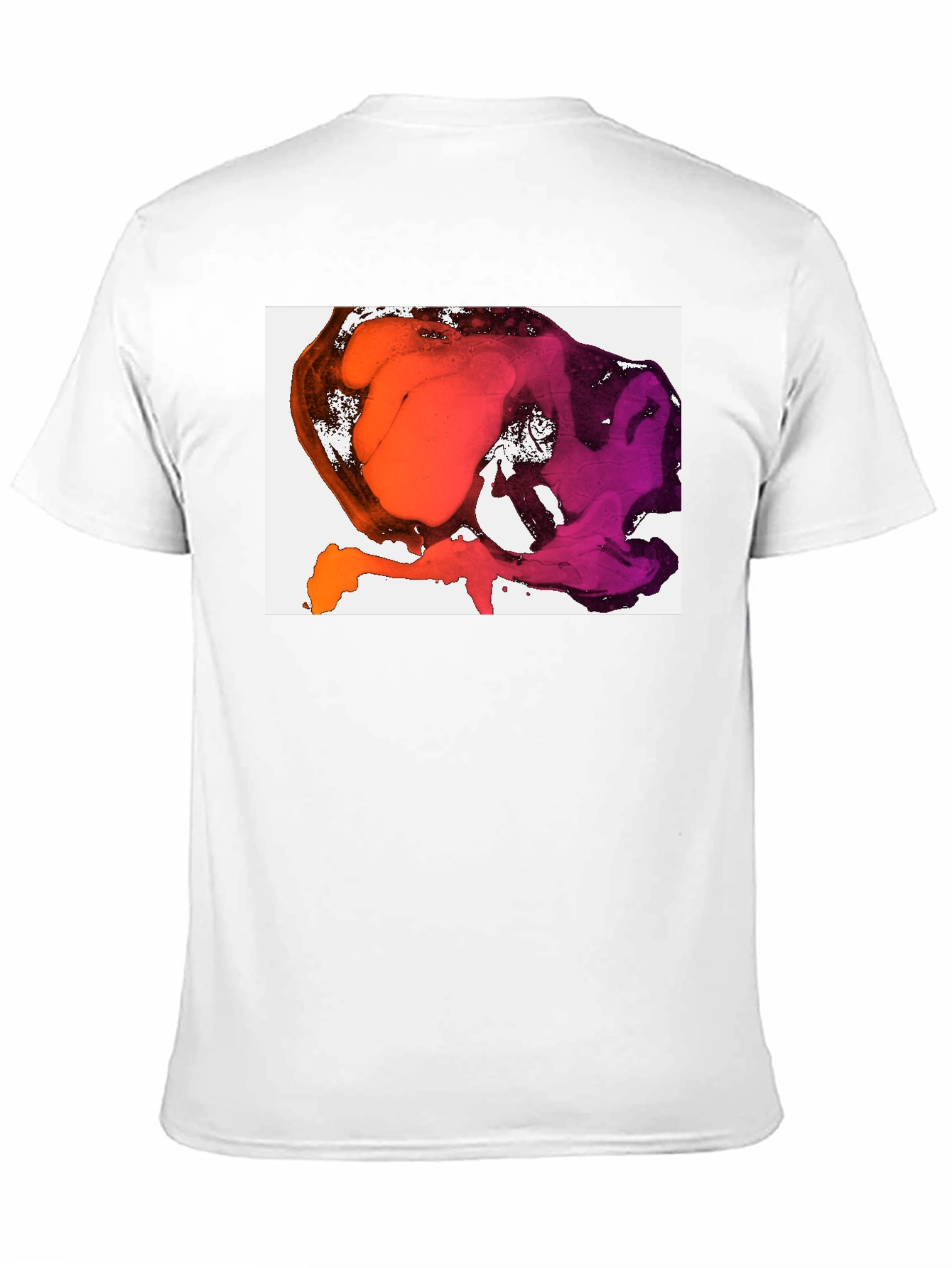 Abstract Ink Blot Graphic Tee - Stylish Black T-Shirt